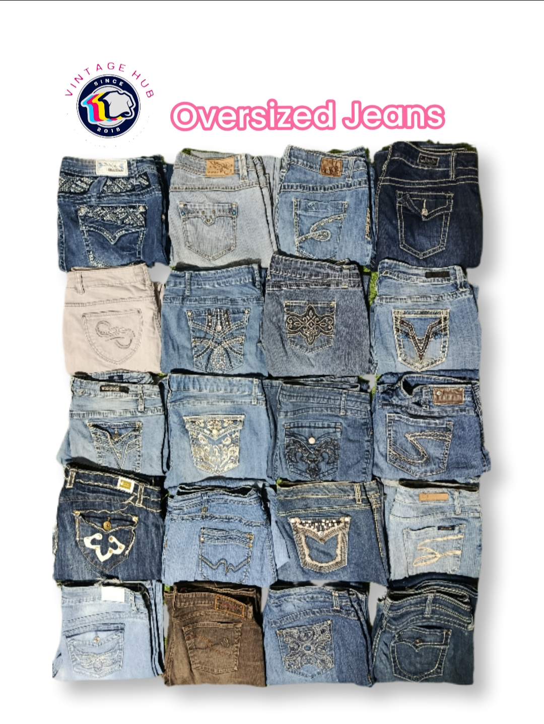 Jeans Overize Ricamati - VH01