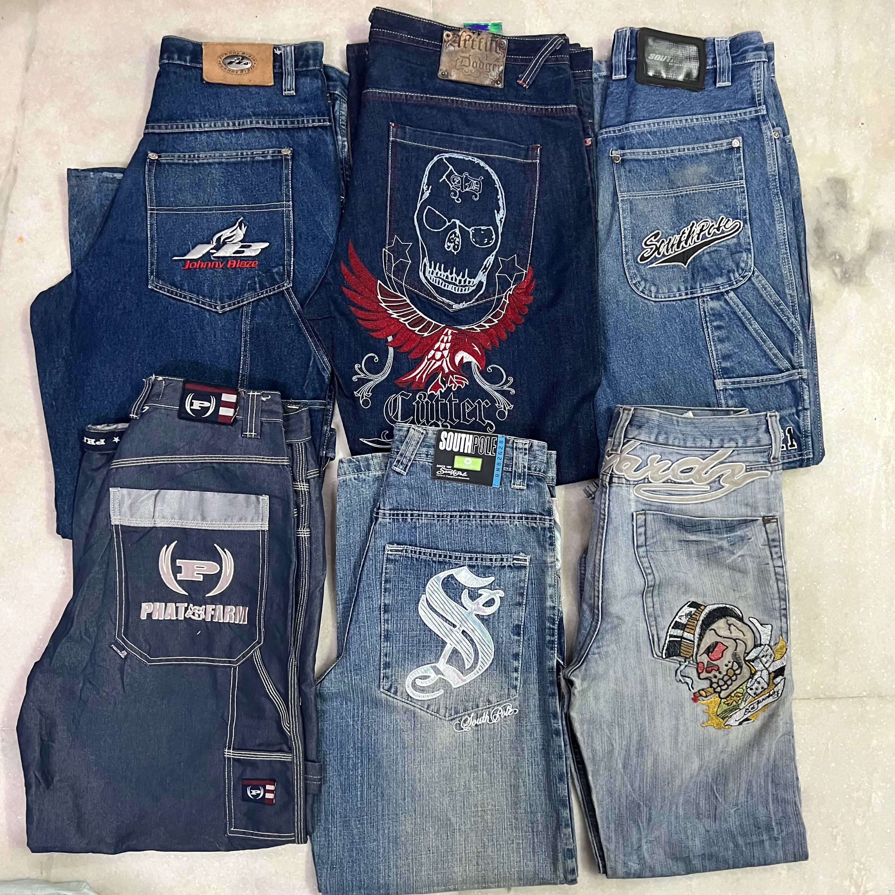 Y2k HIPHOP JEANS 35 pcs BUNDLE