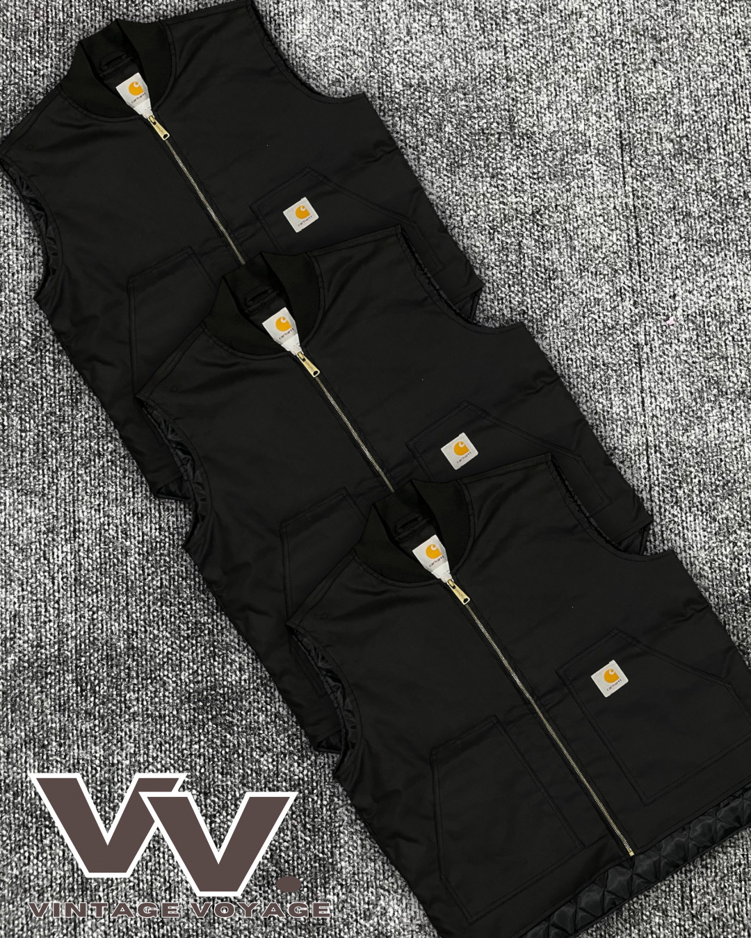 Carhartt reworked style gilets noirs #17126