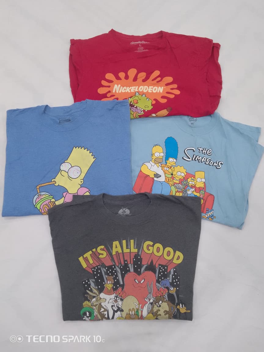 CRZ1528 Unbranded Cartoon Print T-Shirts