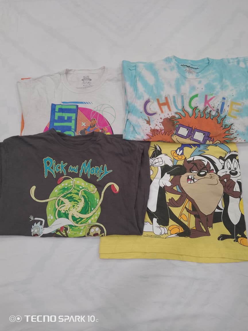 CRZ1529 Unbranded Cartoon Print T-Shirts