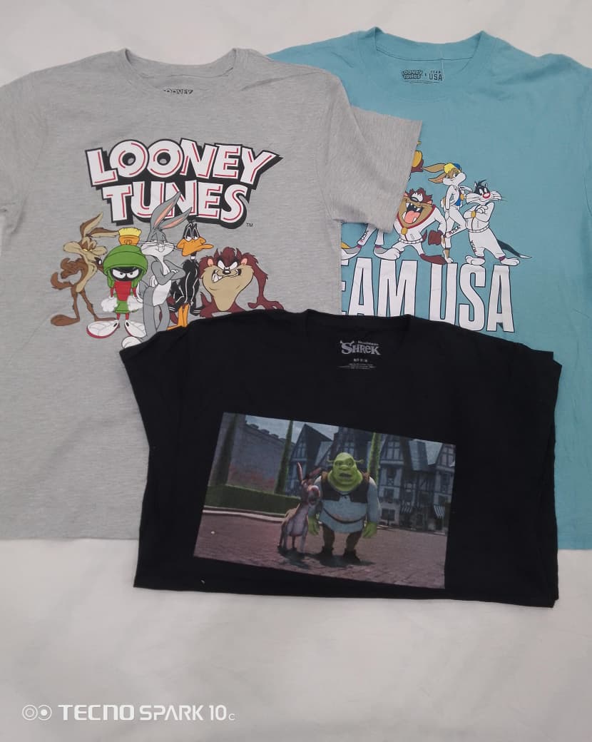 CRZ1534  Unbranded Cartoon Print T-Shirts