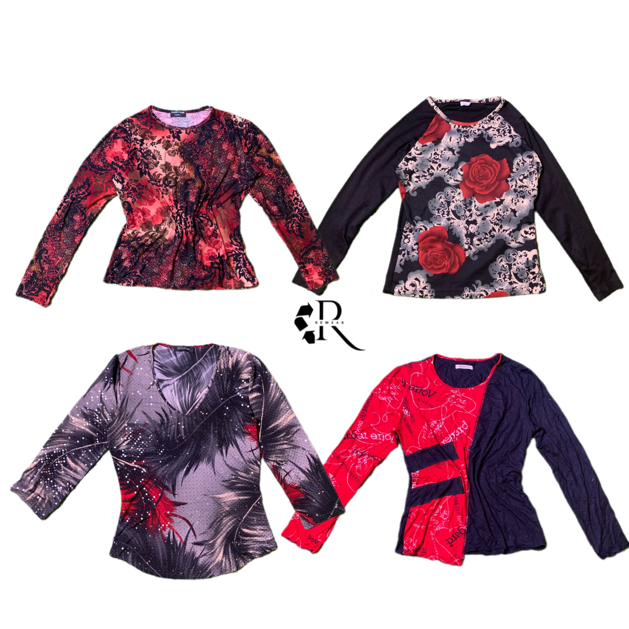 Y2K Date and Night Long Sleeve Tops RW-1460