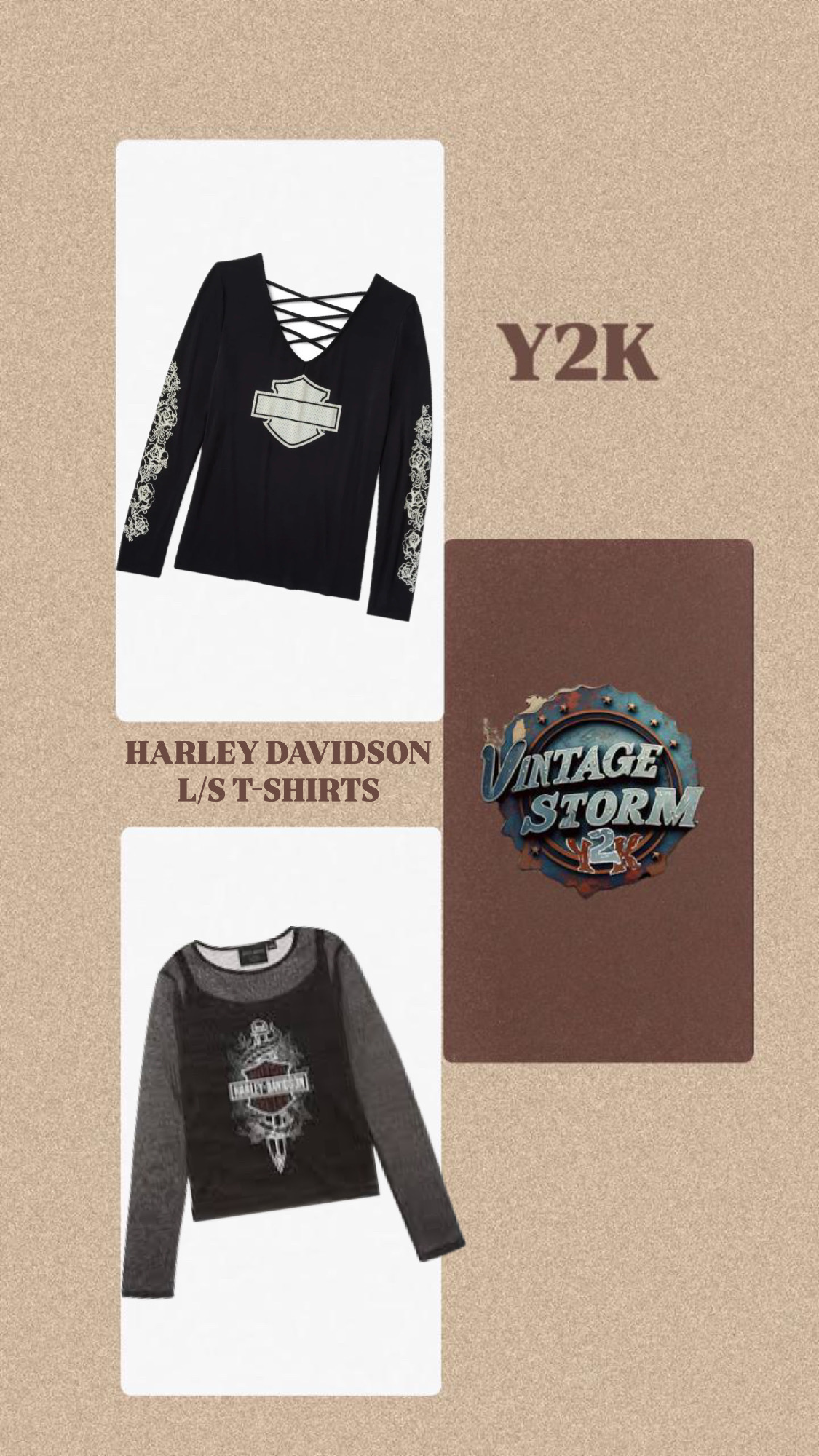 Y2K Harley Davidson L/S T-Shirts