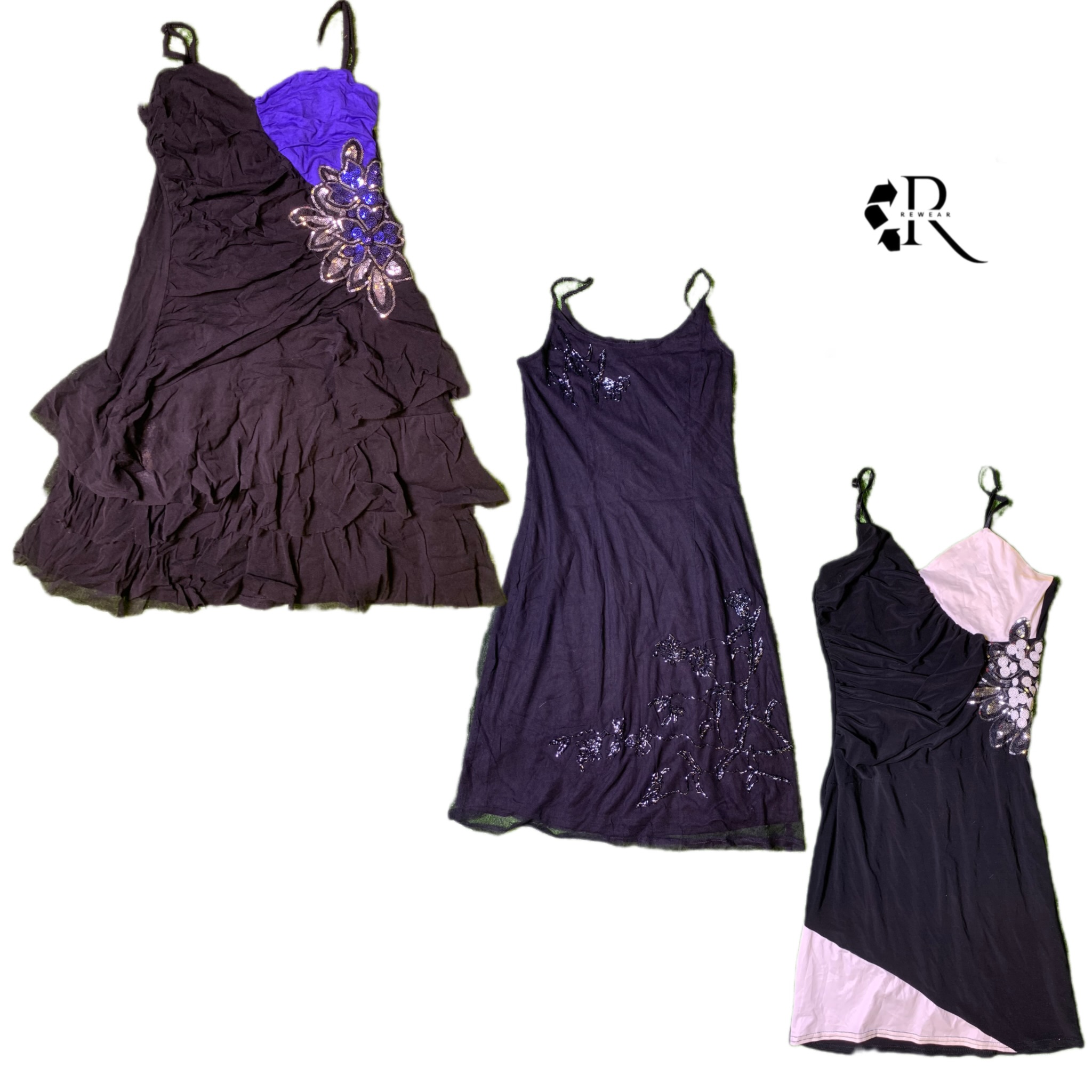 Y2K All Black Grunge Dress RW-1464