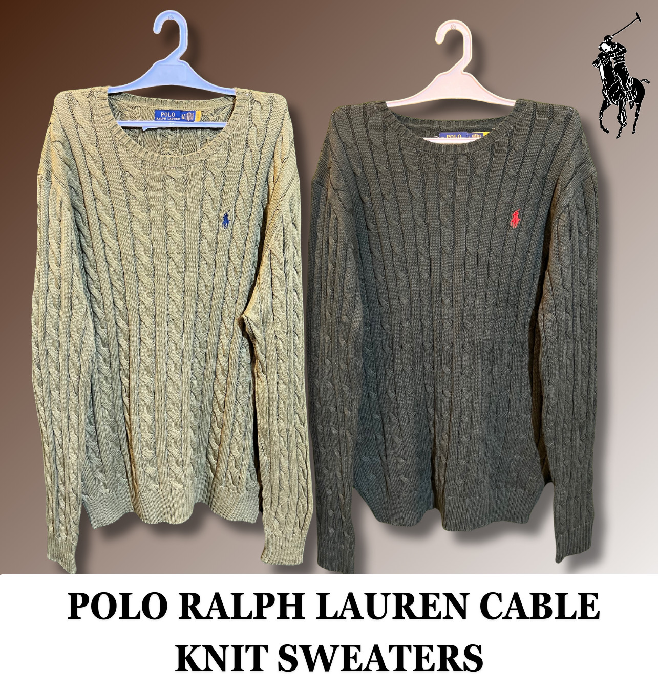 Premium Polo Ralph Lauren Cable Knit Sweaters
