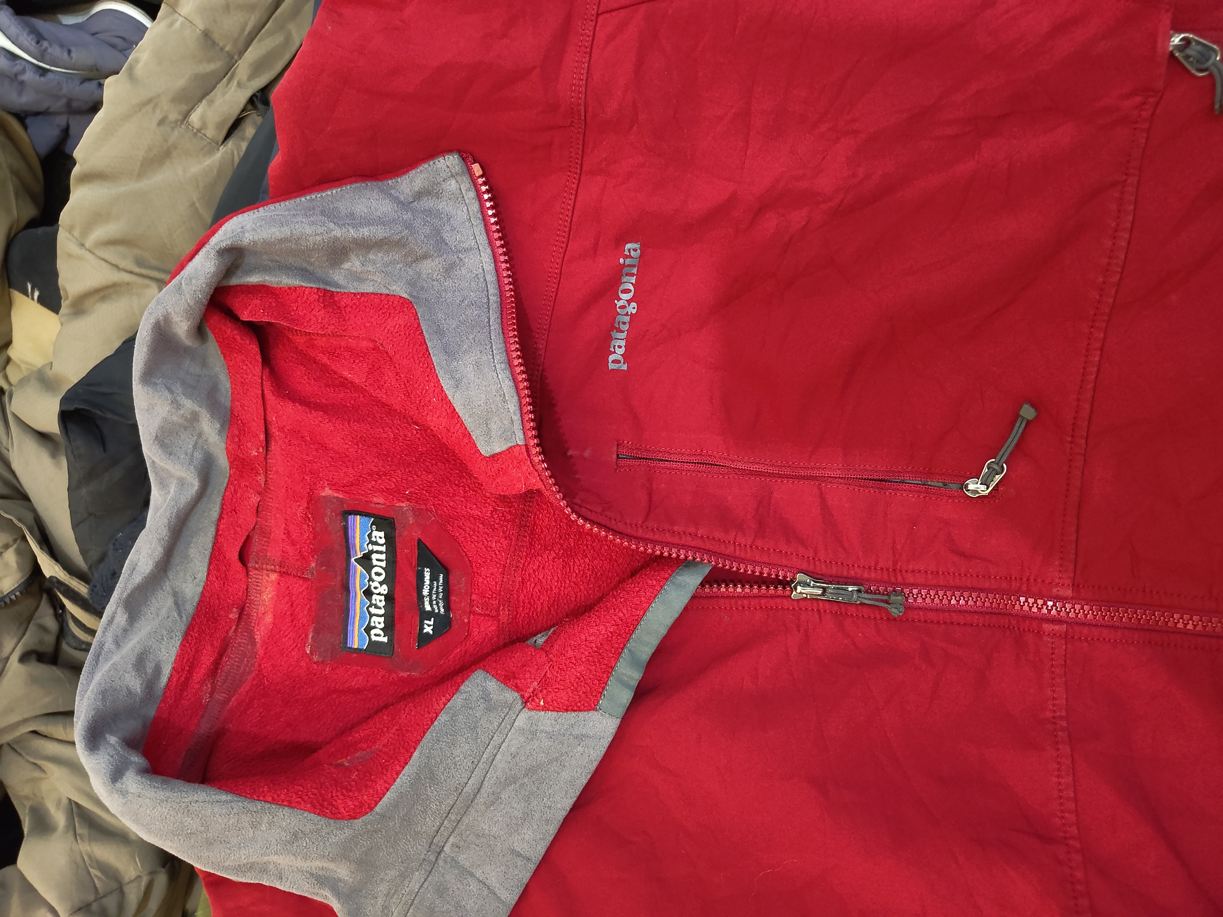 パタゴニアミックスブランドダウンジャケット本物