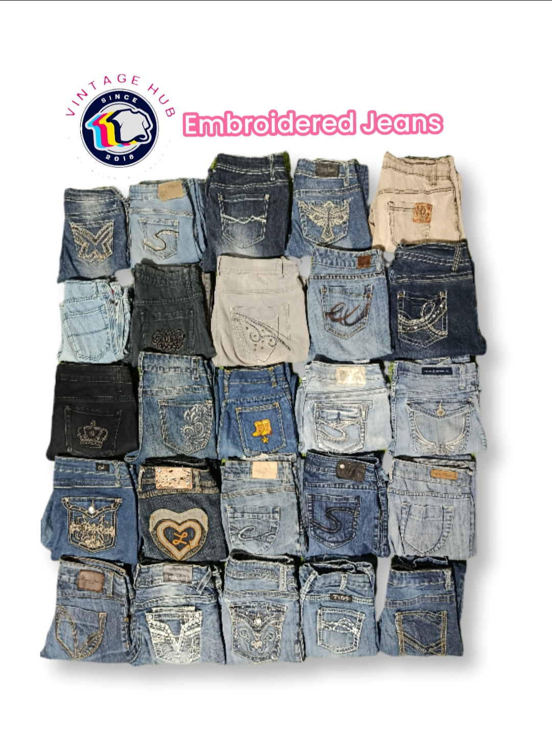 Embroidered Jeans