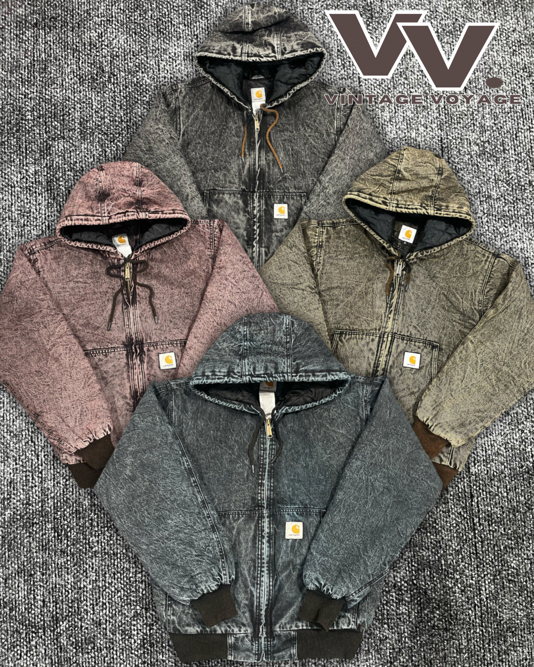 Carhartt reworked style mix colour acid wash #17126