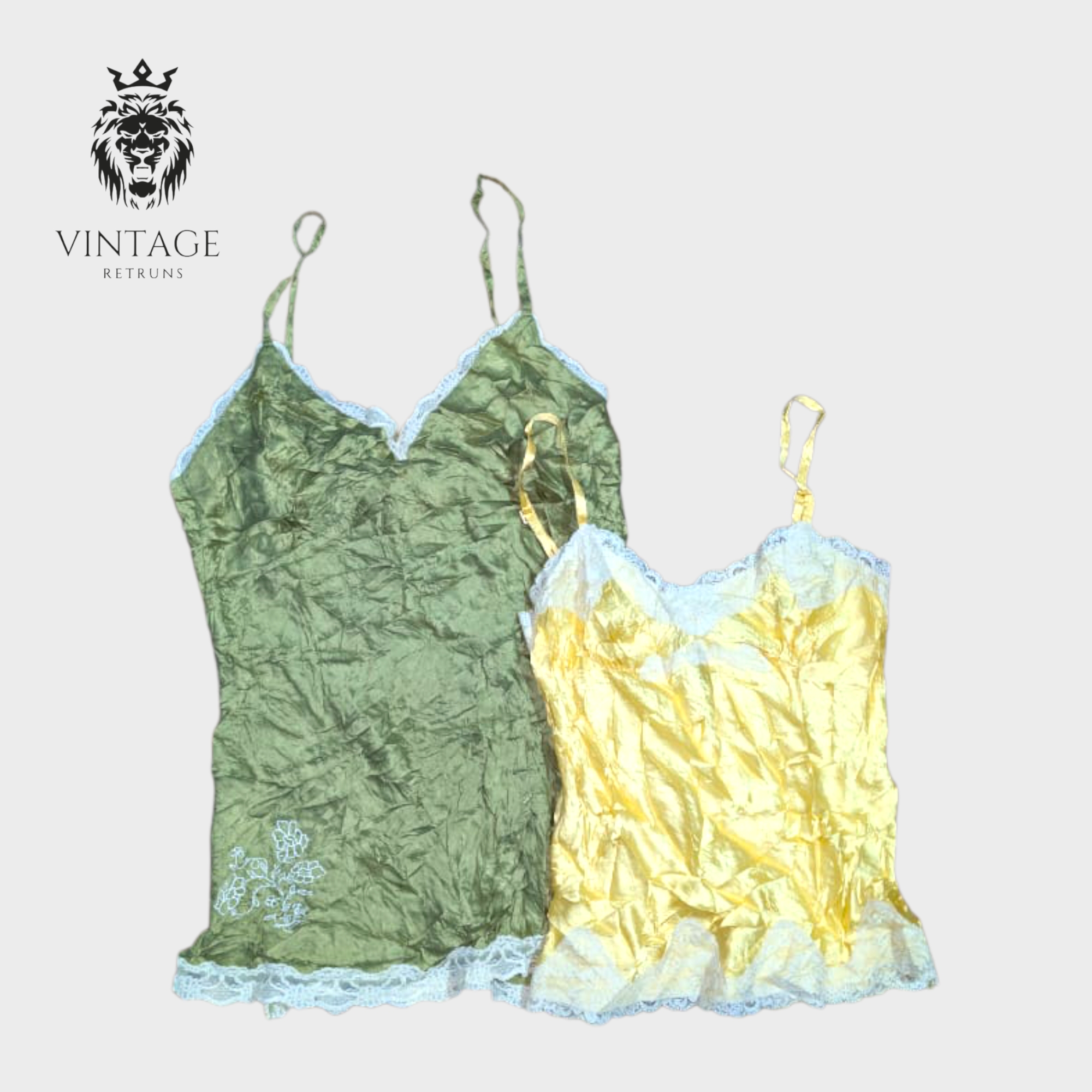 Y2K 100% Silk Nighty Tops