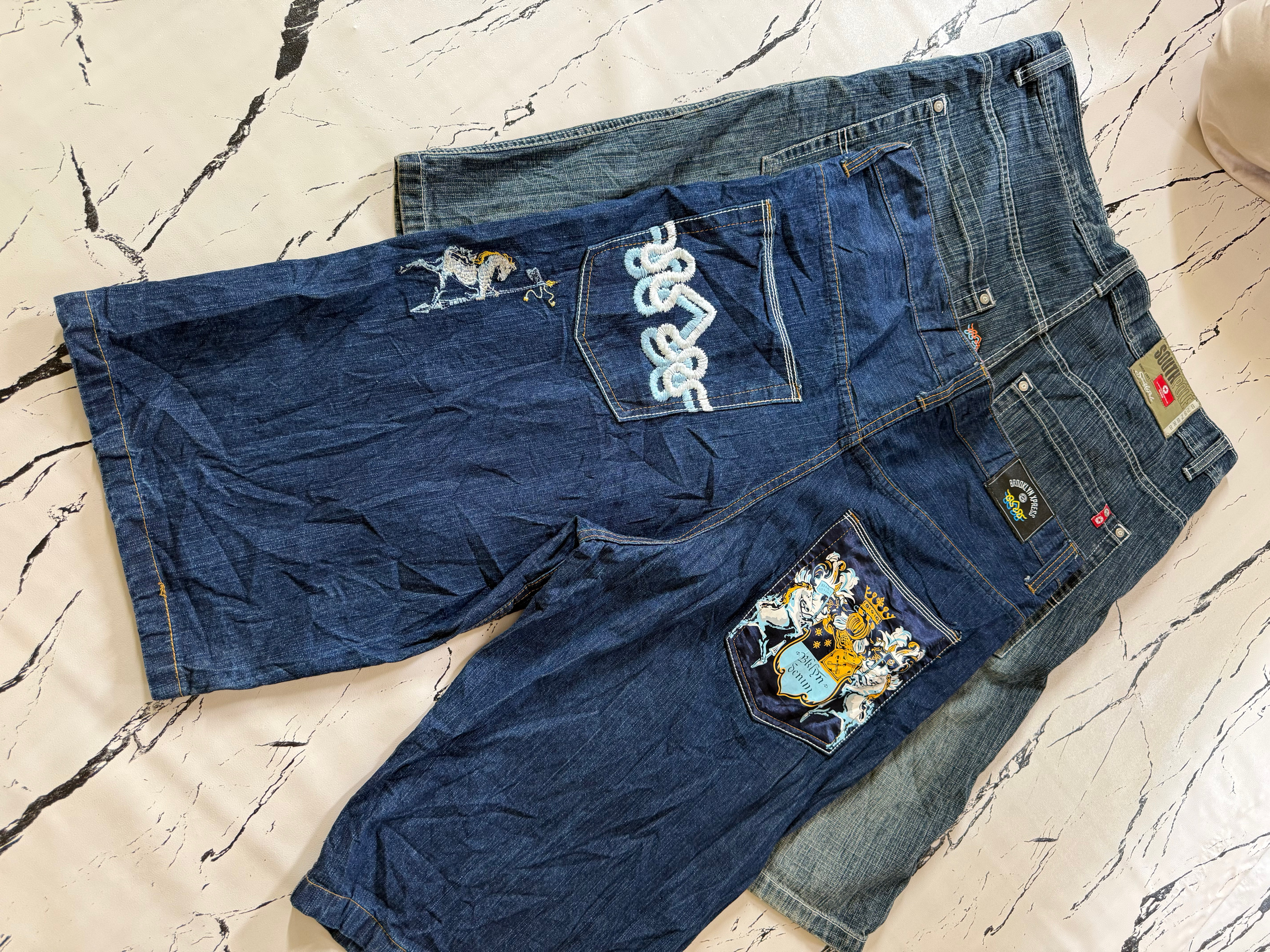 BRANDED hiphop jorts y2k ID 08