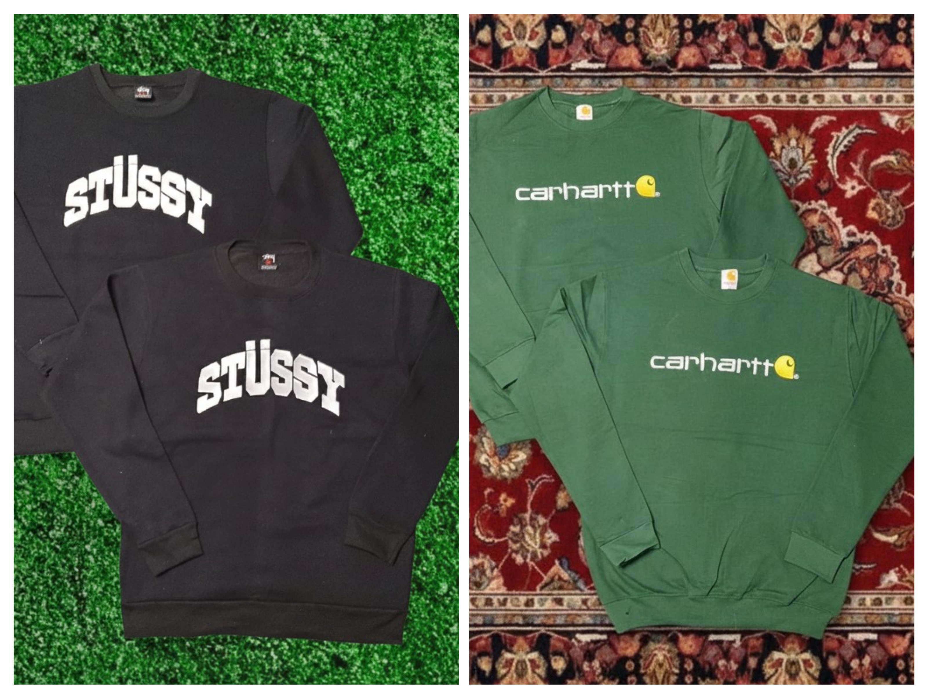 Carhartt und Stussy Mischfarbe Sweatshirt