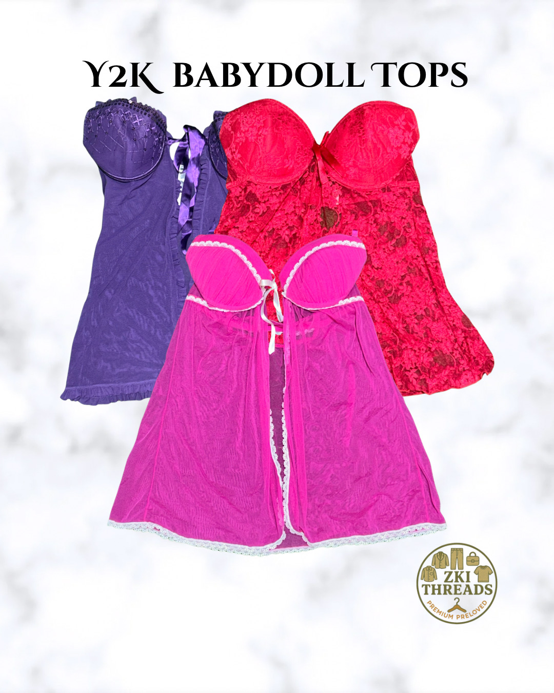 Y2K Babydoll tops (ZKI-31)