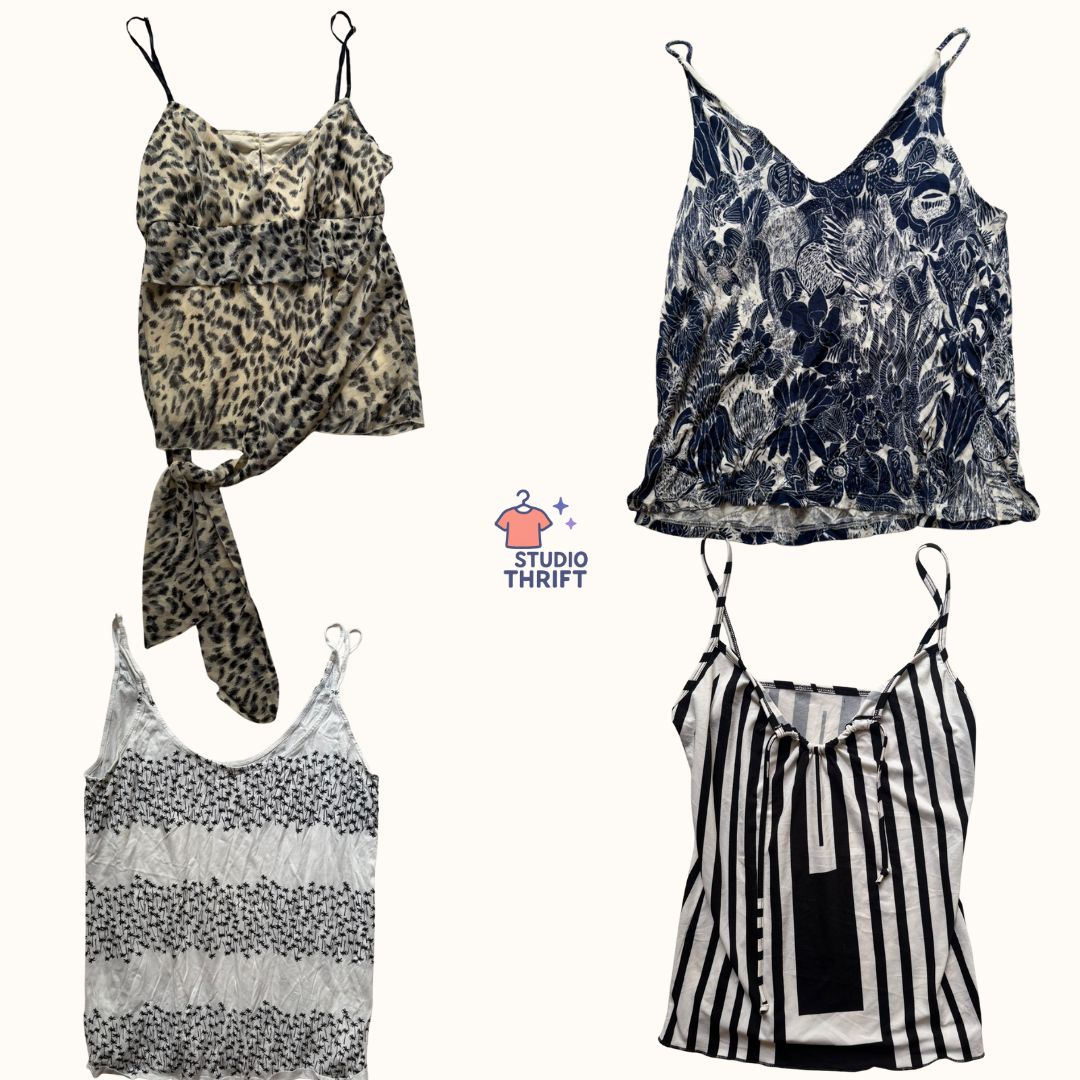 Print Fever Y2K Cami Tops(CT-012)