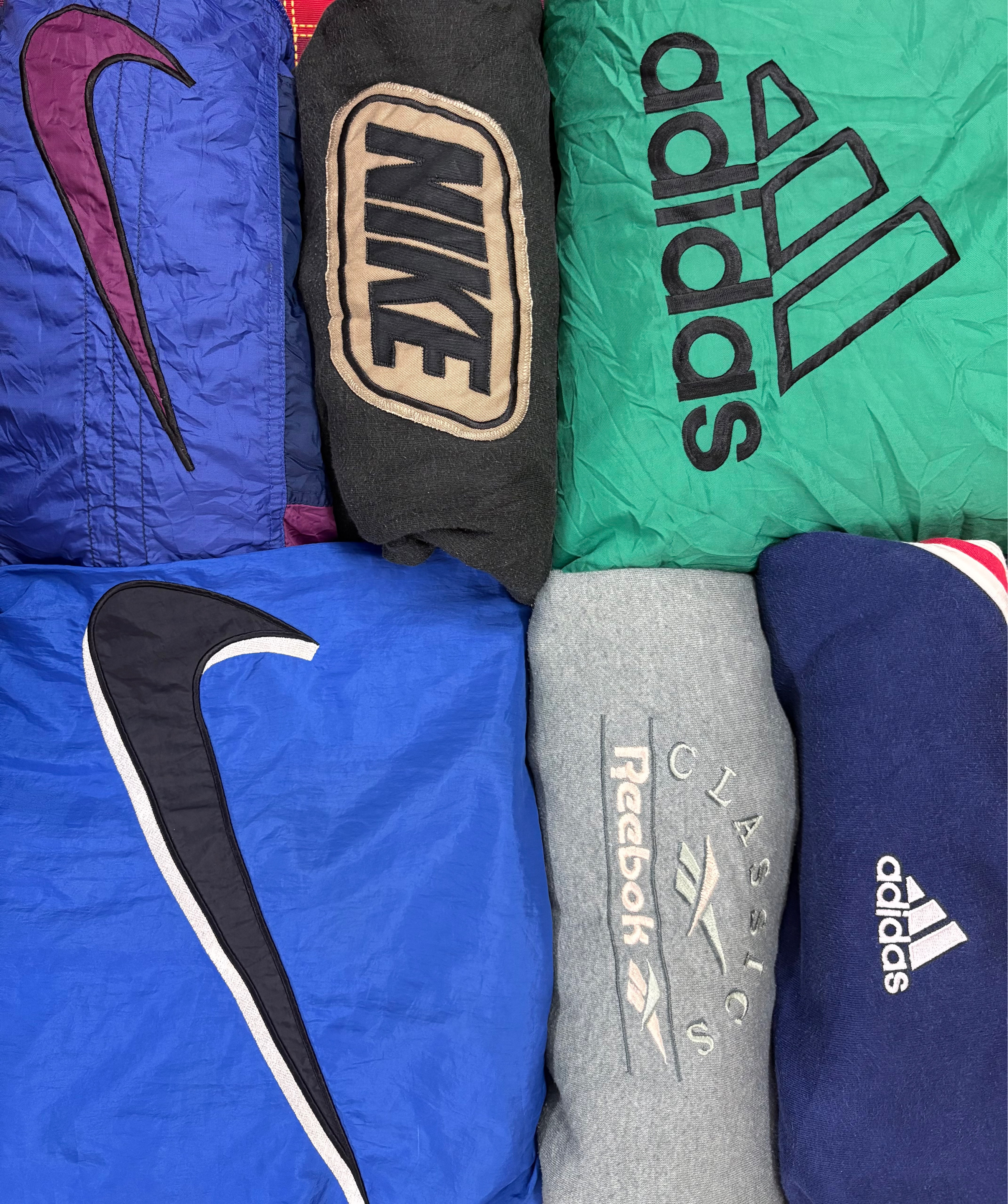True Vintage Adidas, Reebok & Nike Jackets 173 pcs