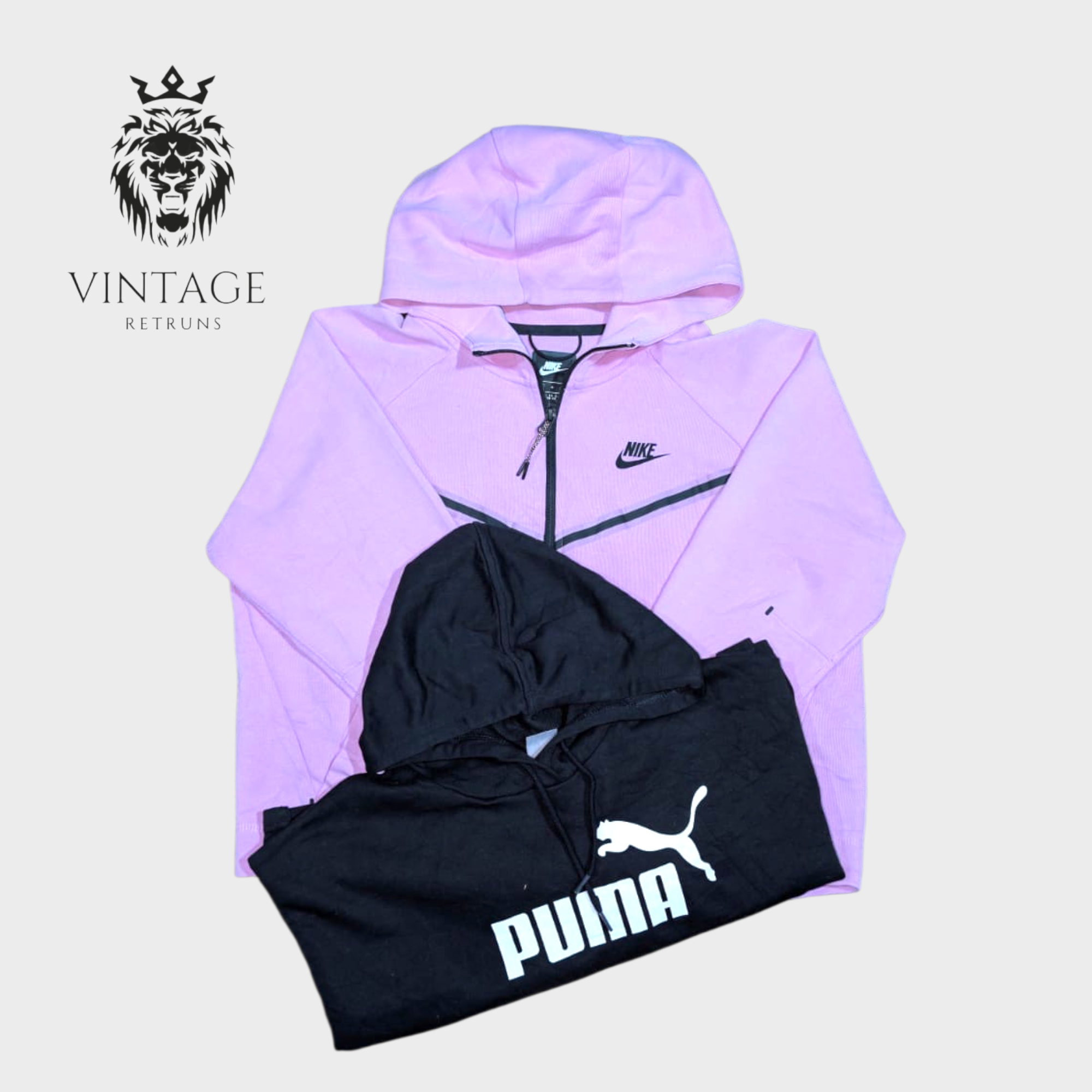 Nike And Puma Mixed Hoodies
