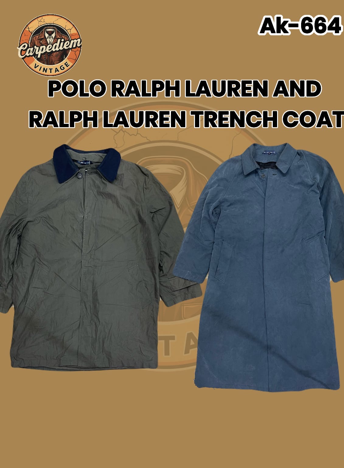 Polo Ralph Lauren And Ralph Lauren Trench Coat Ak-664