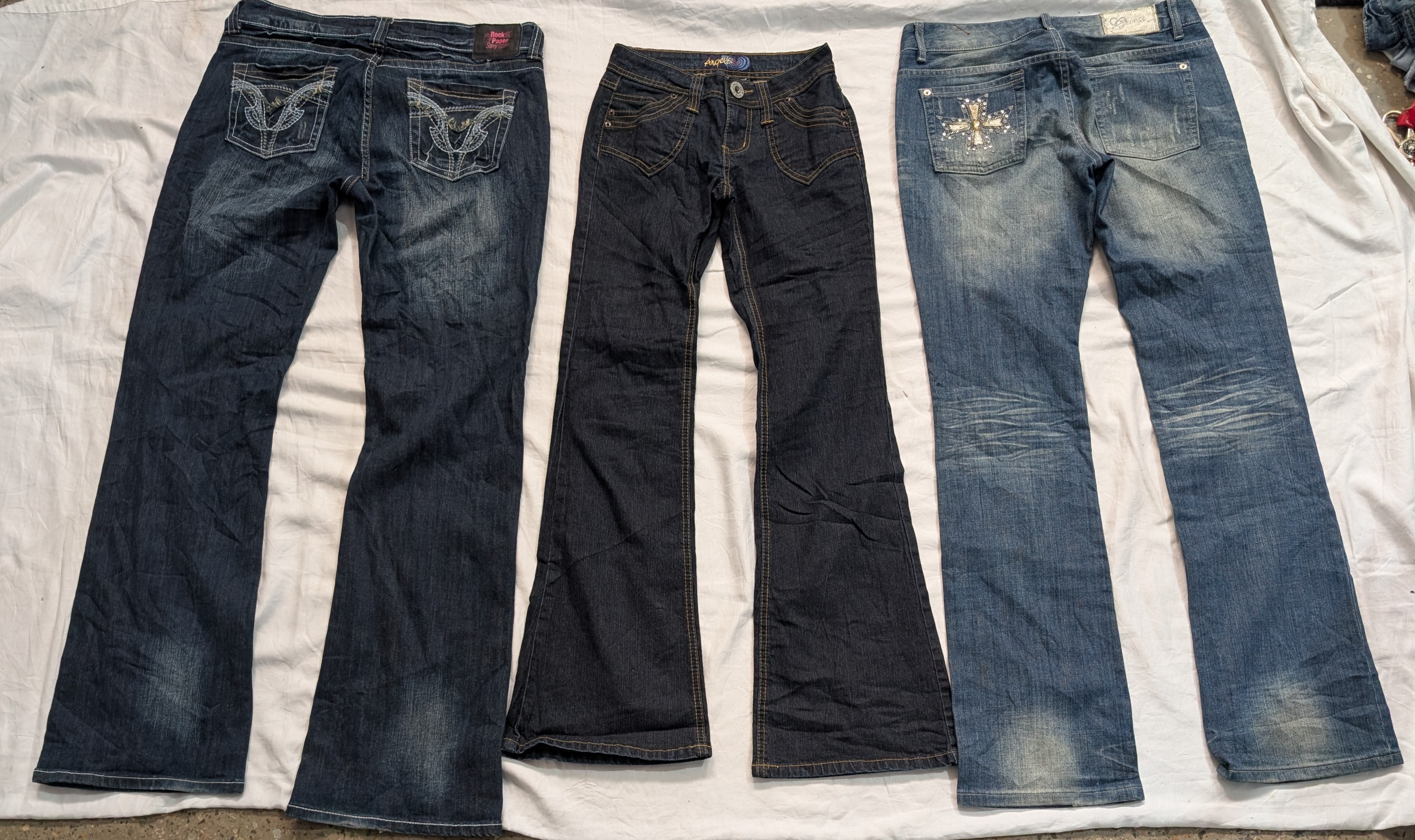 AESTHETIC DESIGNER JEANS ( BRAND Inculoaded) Guess, Angel, Wallflower,etc