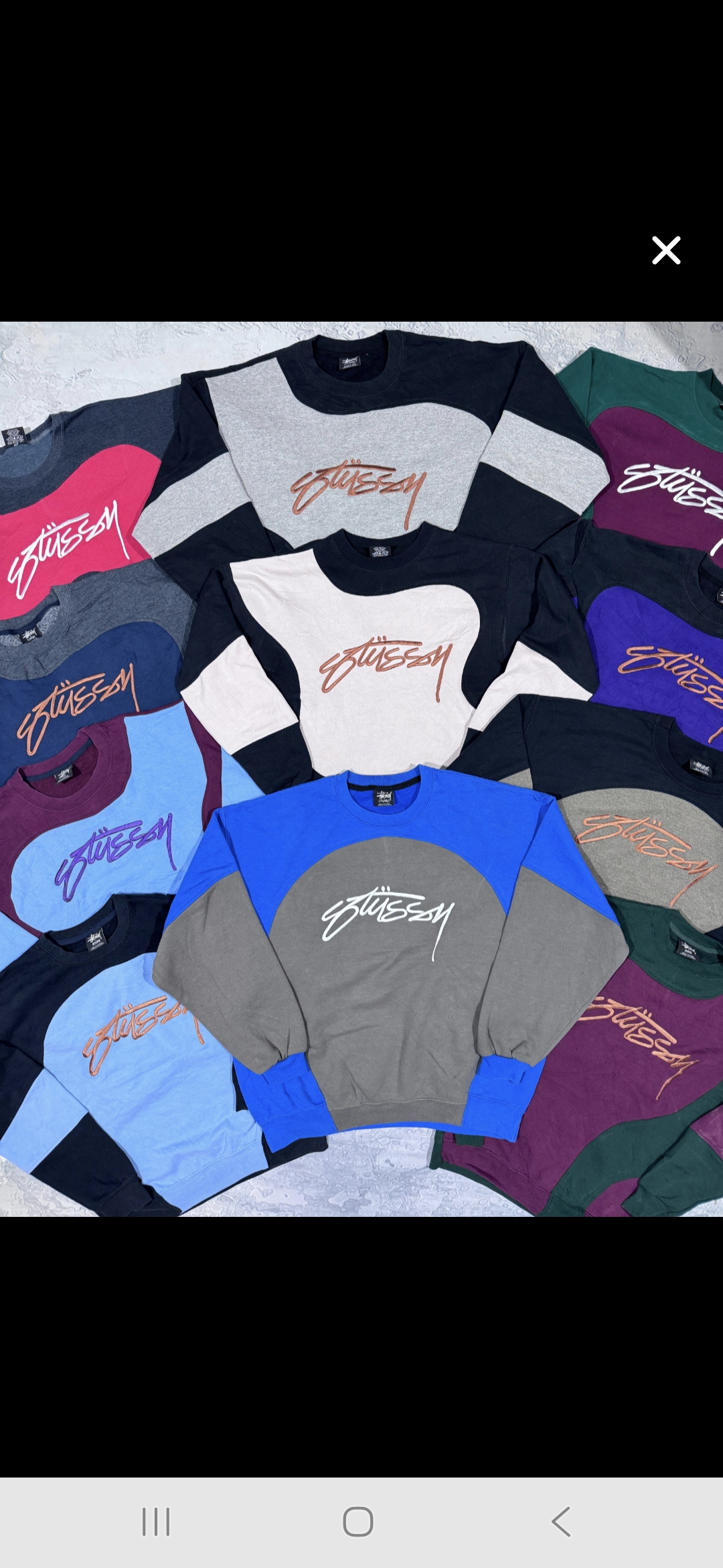 Rework Style Stussy Sweatshirt.