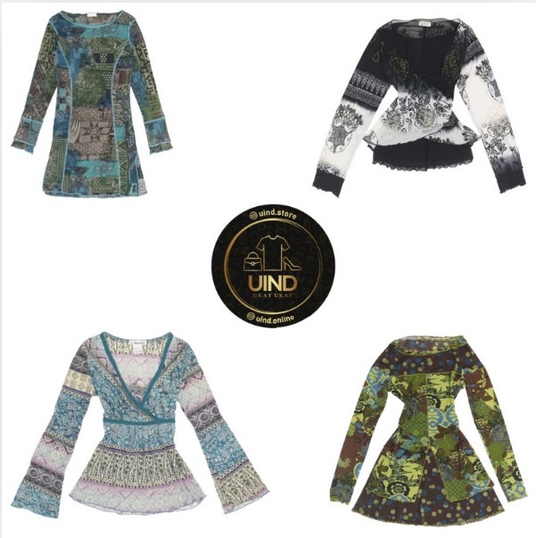 Tops en maille graphique Y2K