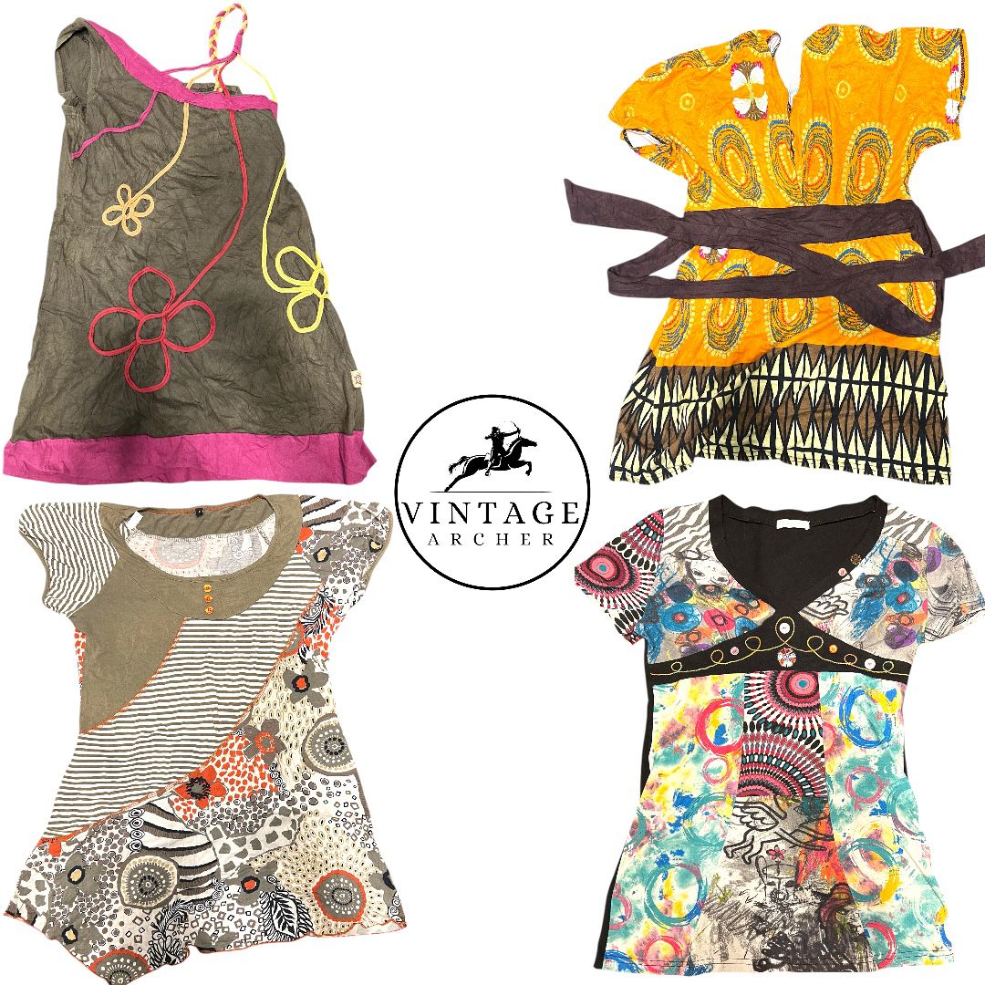 Retro Pink Fantasy Babe Blouses 10pcs