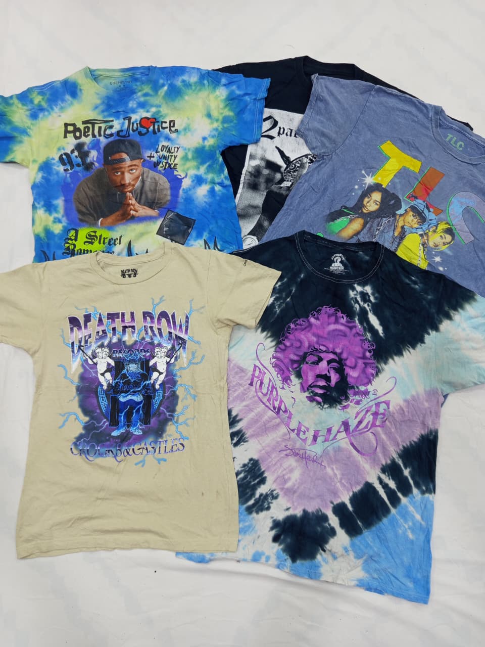 CRZ1543 Music Print T-Shirts