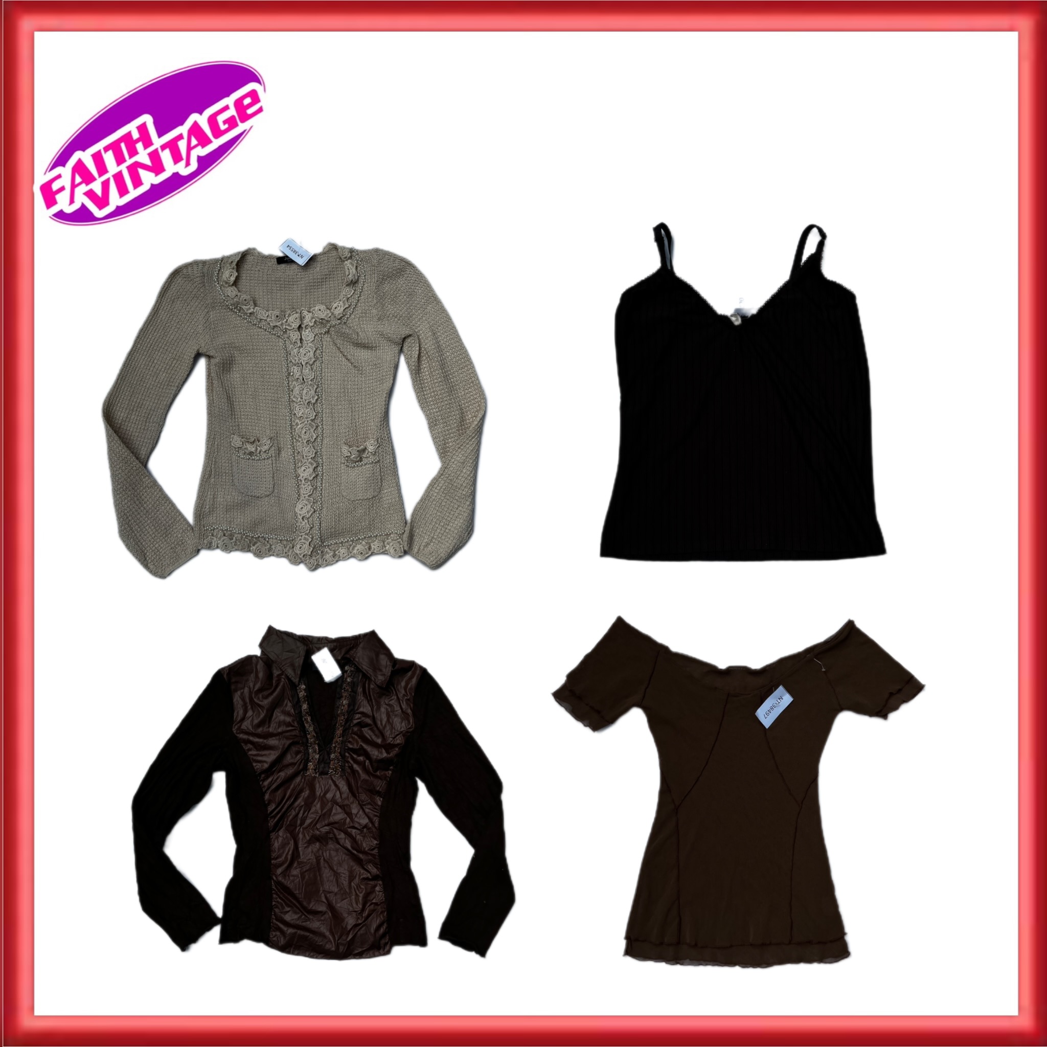 Brewing Brown Mix Tops and Skirt (FV-395)