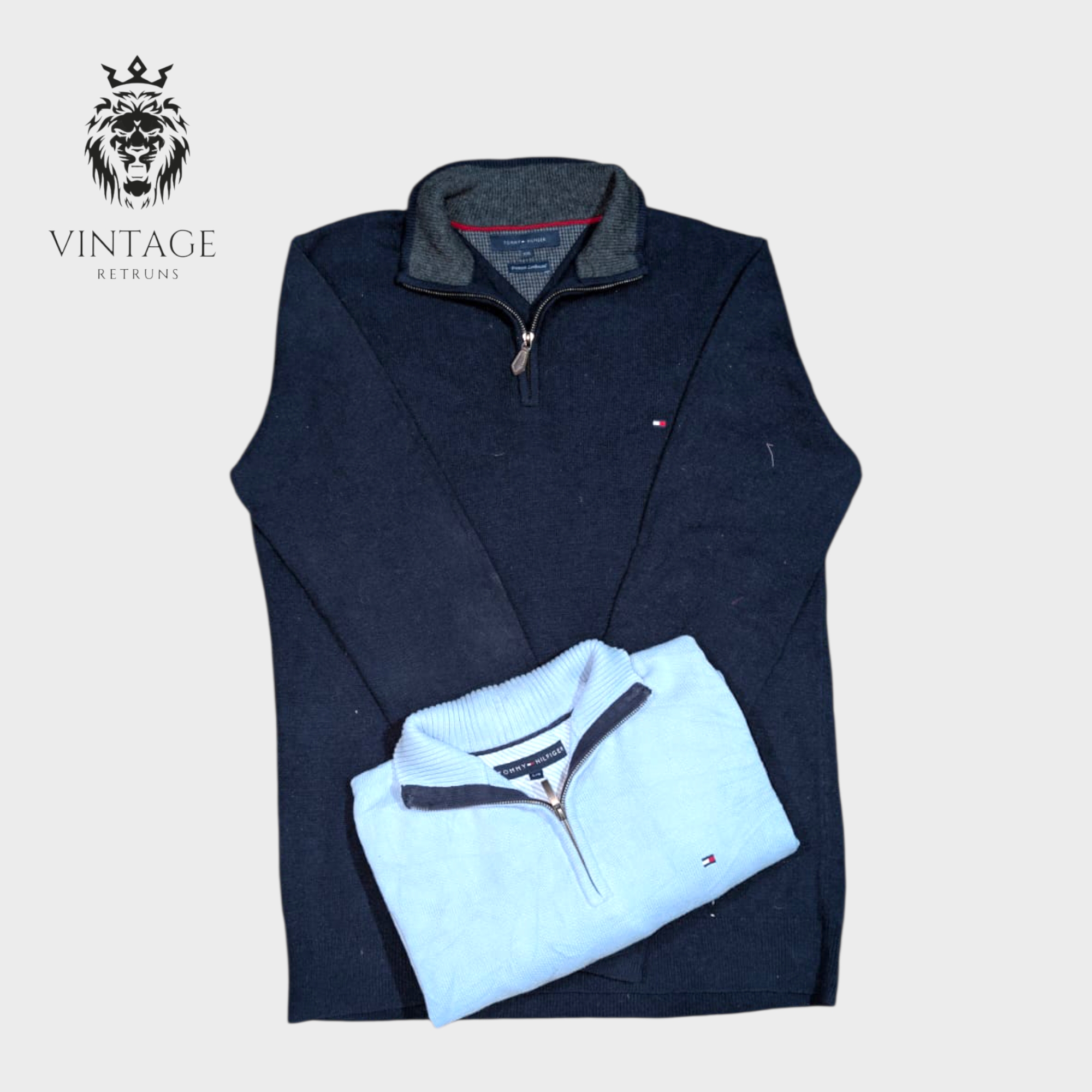 Tommy Hilfiger 1/4 Zip And Mixed Sweaters