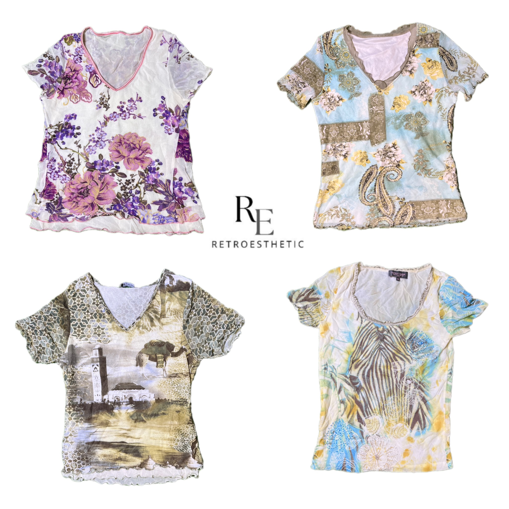 Y2K Cool Girl Printed Tops RE-2742