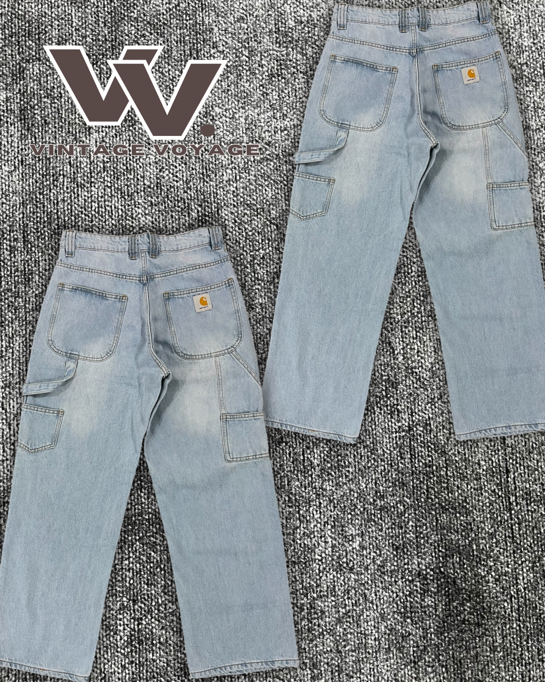 Carhartt neu interpretierte stilvolle hellblaue Jeans #20126