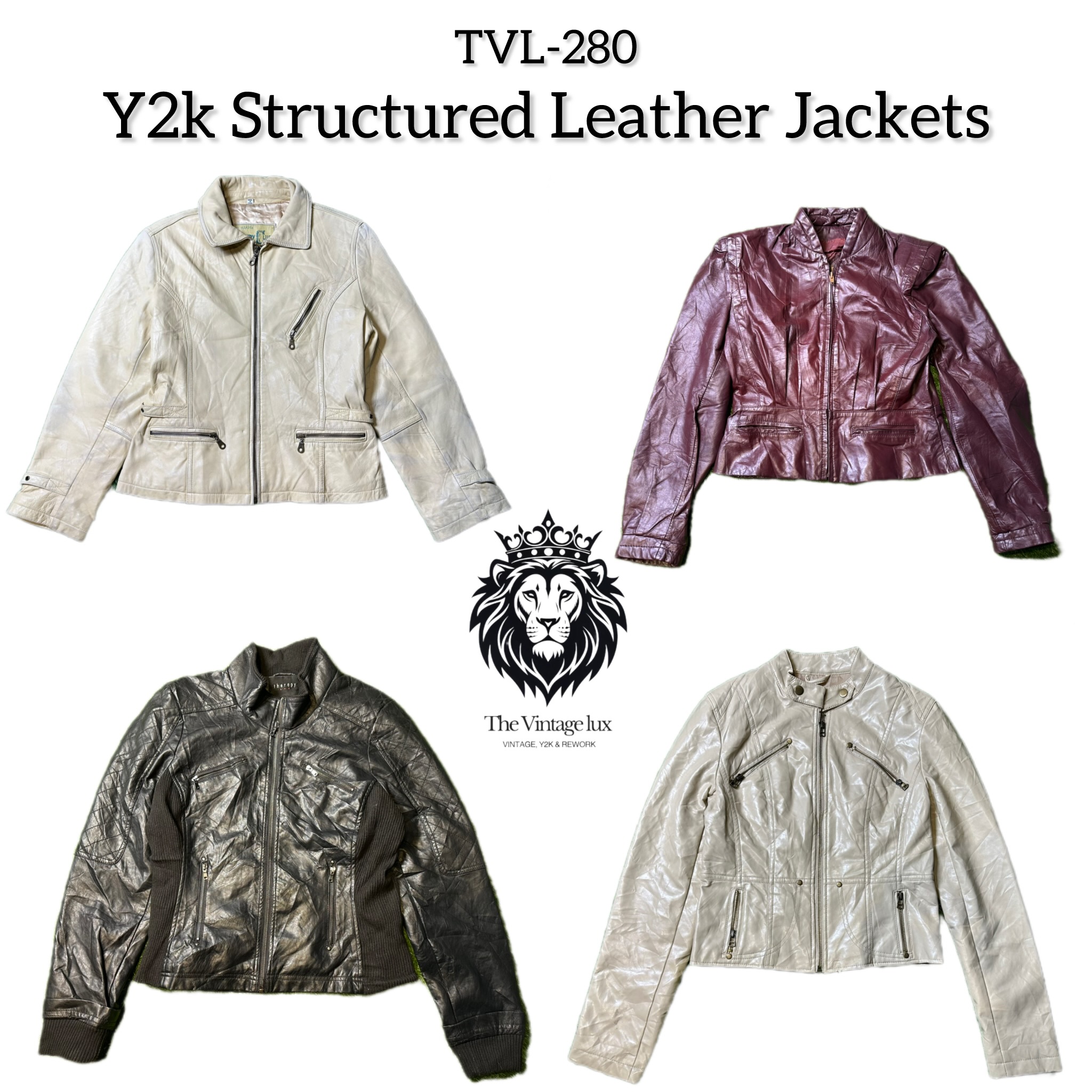 Y2K Unique Structured Leather Jackets (TVL-280)