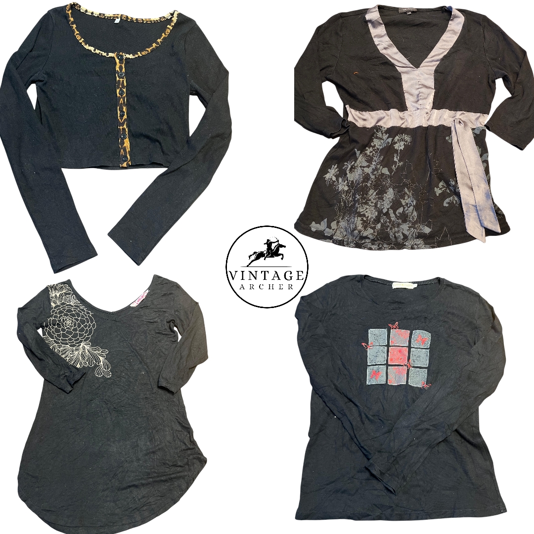 Ensemble de 10 pièces Femmes Tons Minuit Élégant Rétro