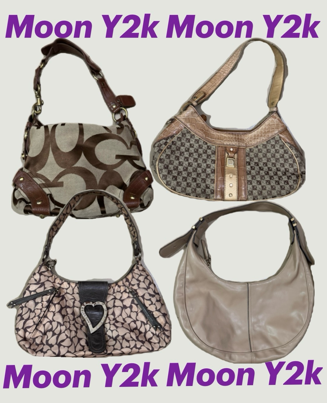 Y2k Beige Core Hand bags mix (H-02)