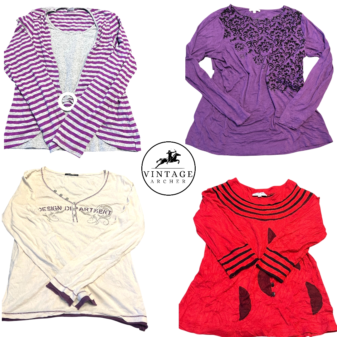 Pack de mode rétro violet Muse pour femmes 10 pièces