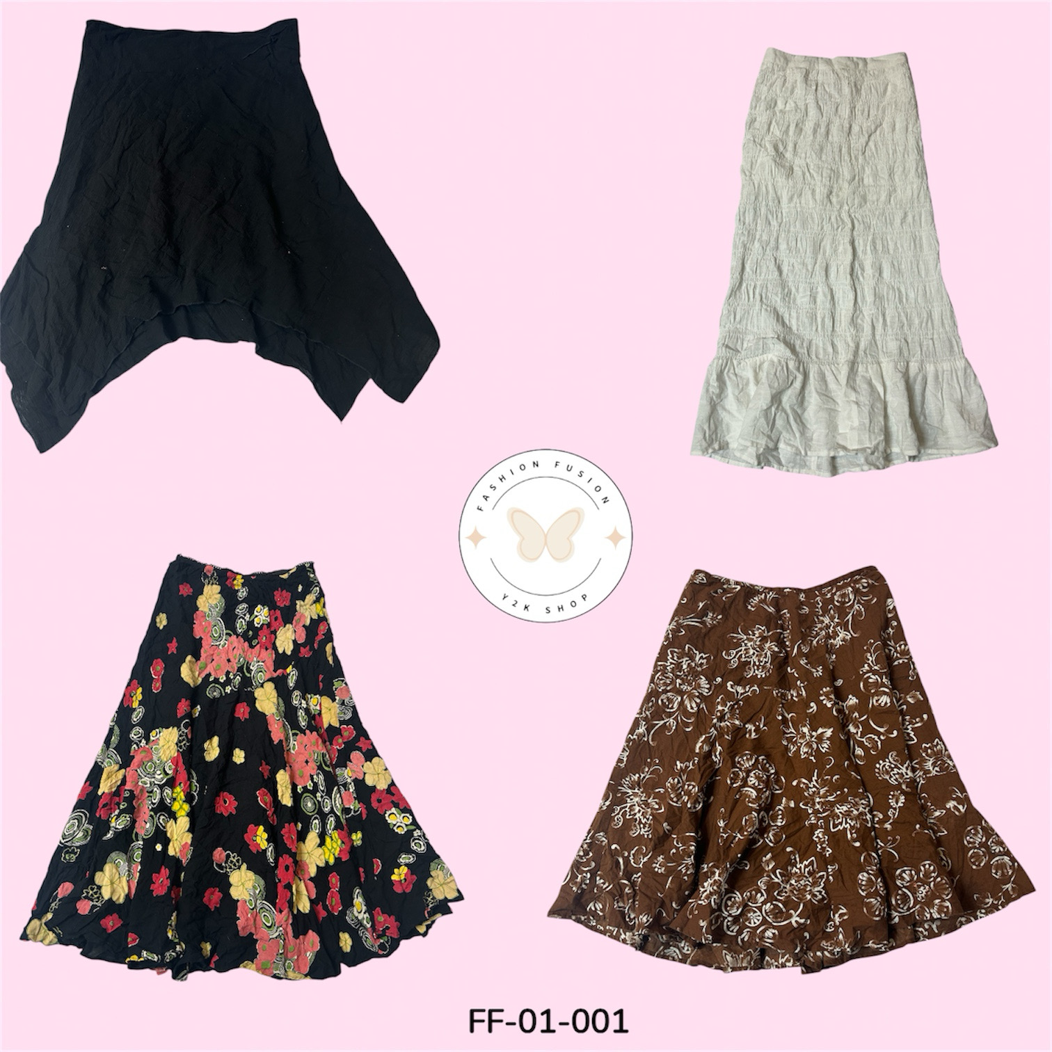 Premium Cotton Skirt Mix Bundle – 28 Piece Wholesale Lot (FF-1-001)