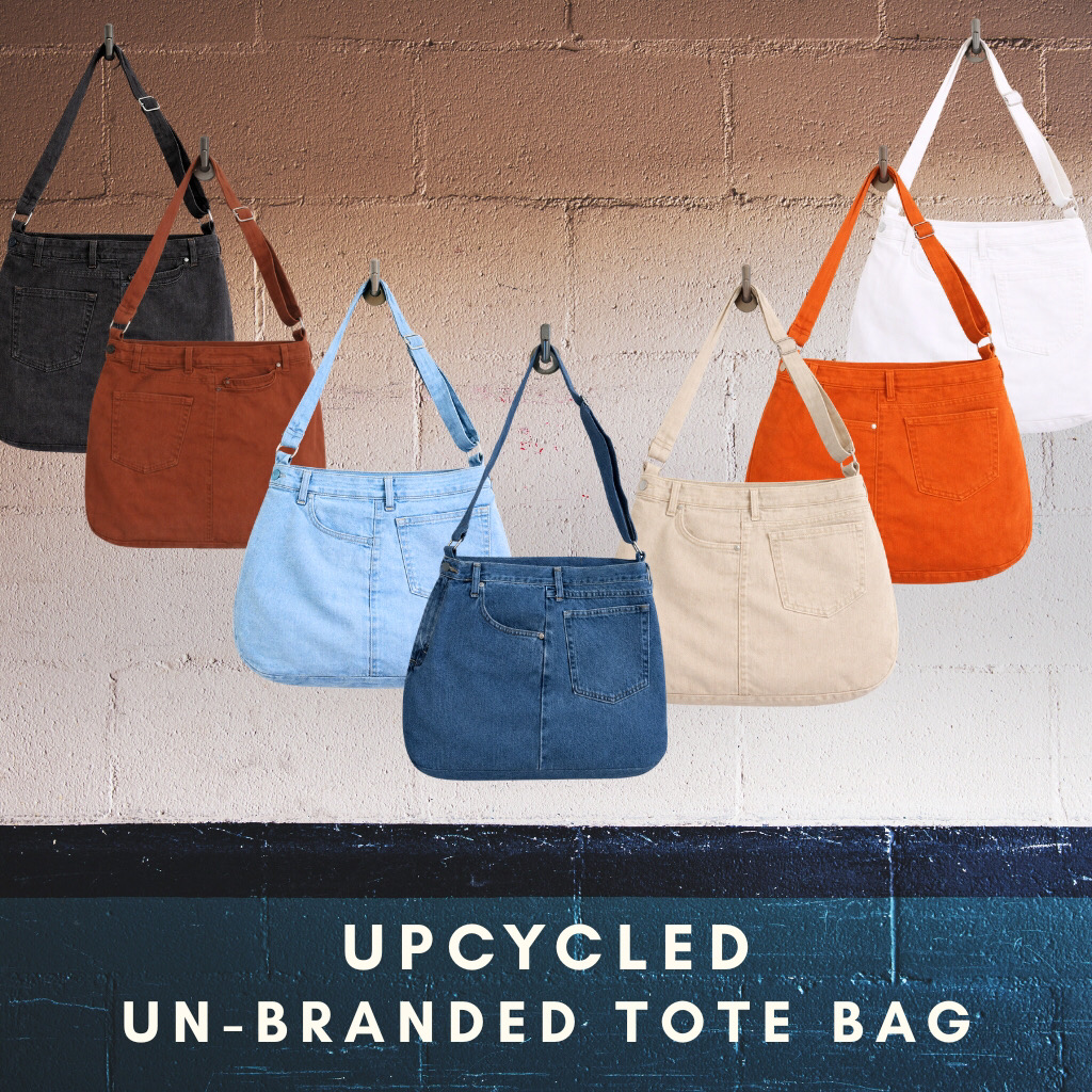 Upcycled Denim Einkaufstasche