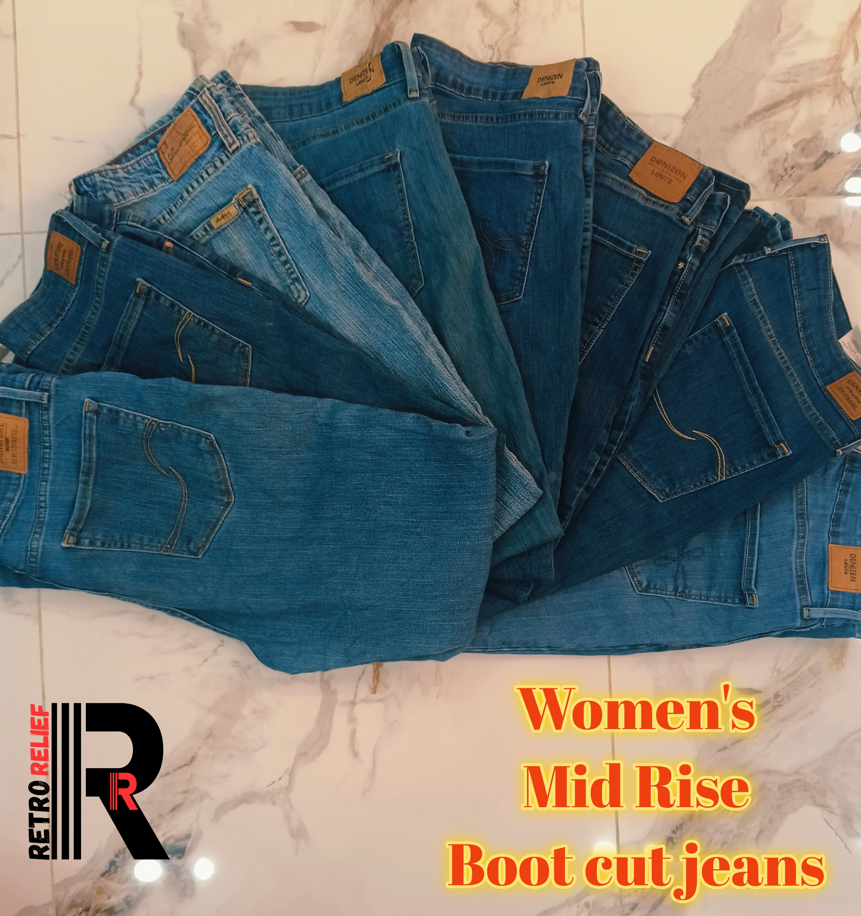Women's Levis Mid Rise Boot cut Jeans