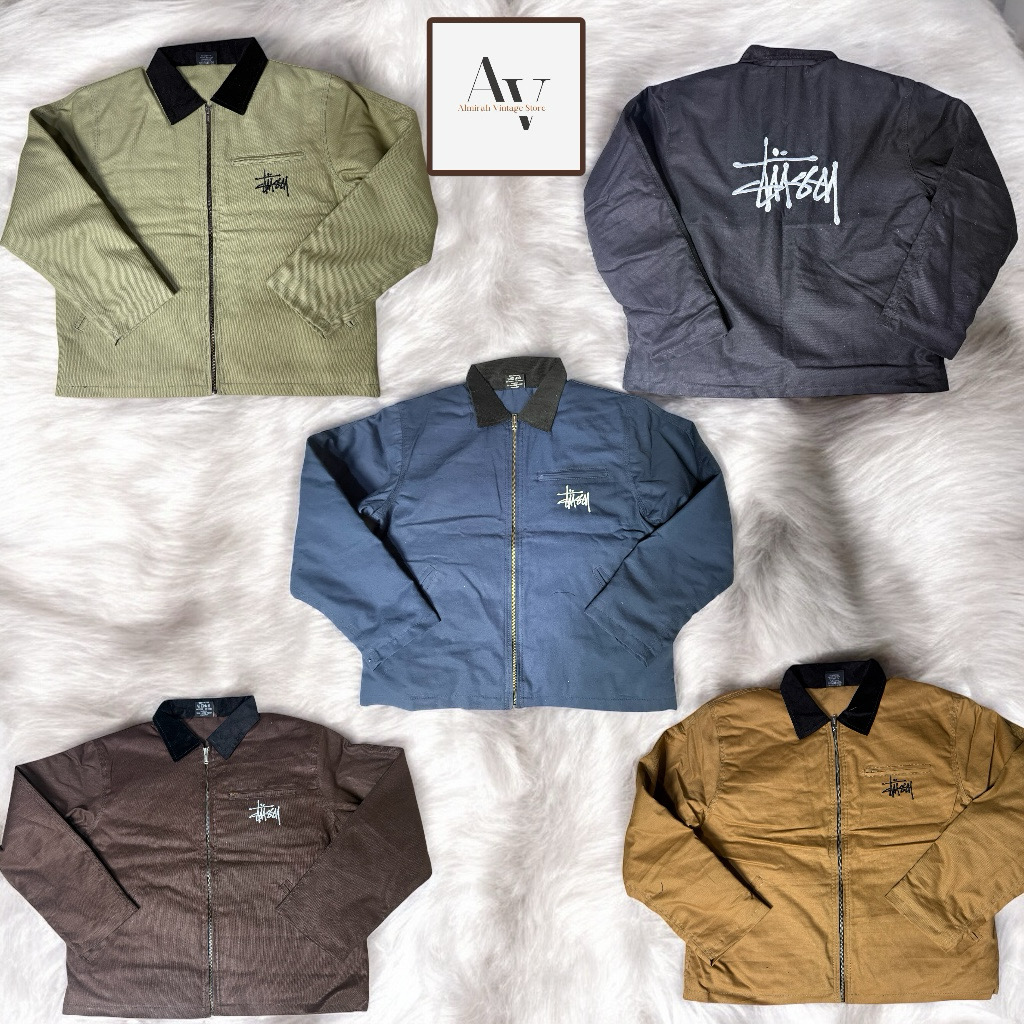 Stussy rework style embriodery detriot jacket in all colour