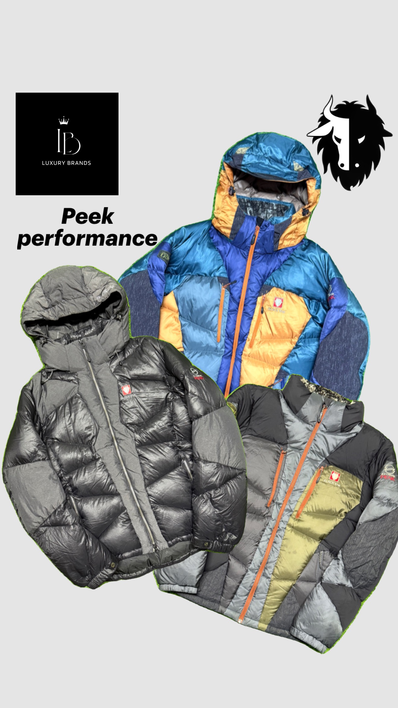 Black yak puffer jackets