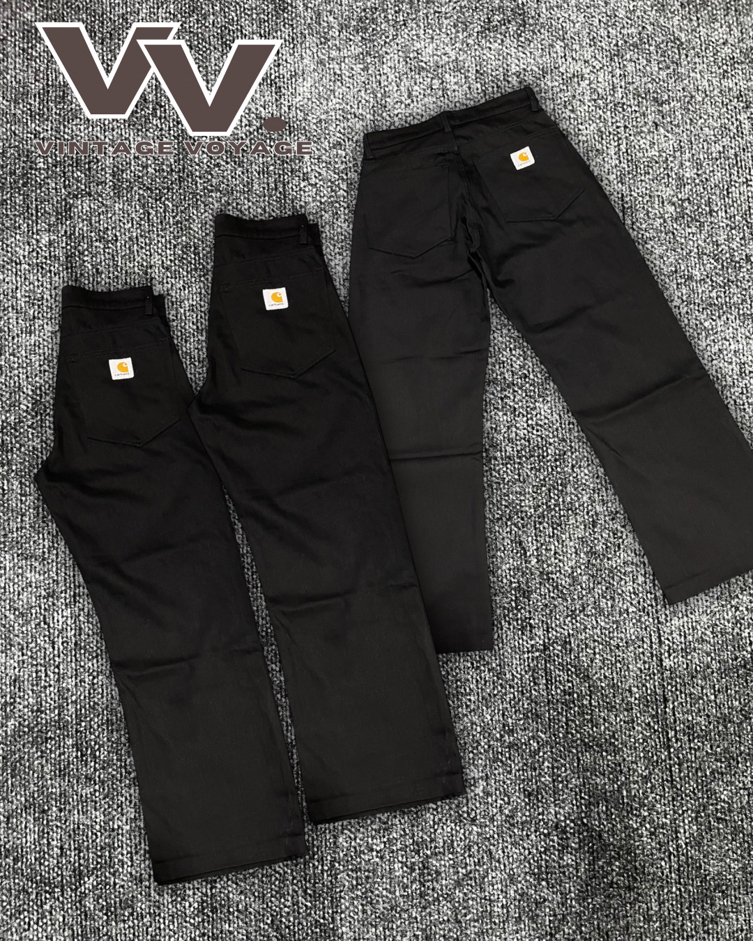 Pantalon noir relooké Carhartt #20126