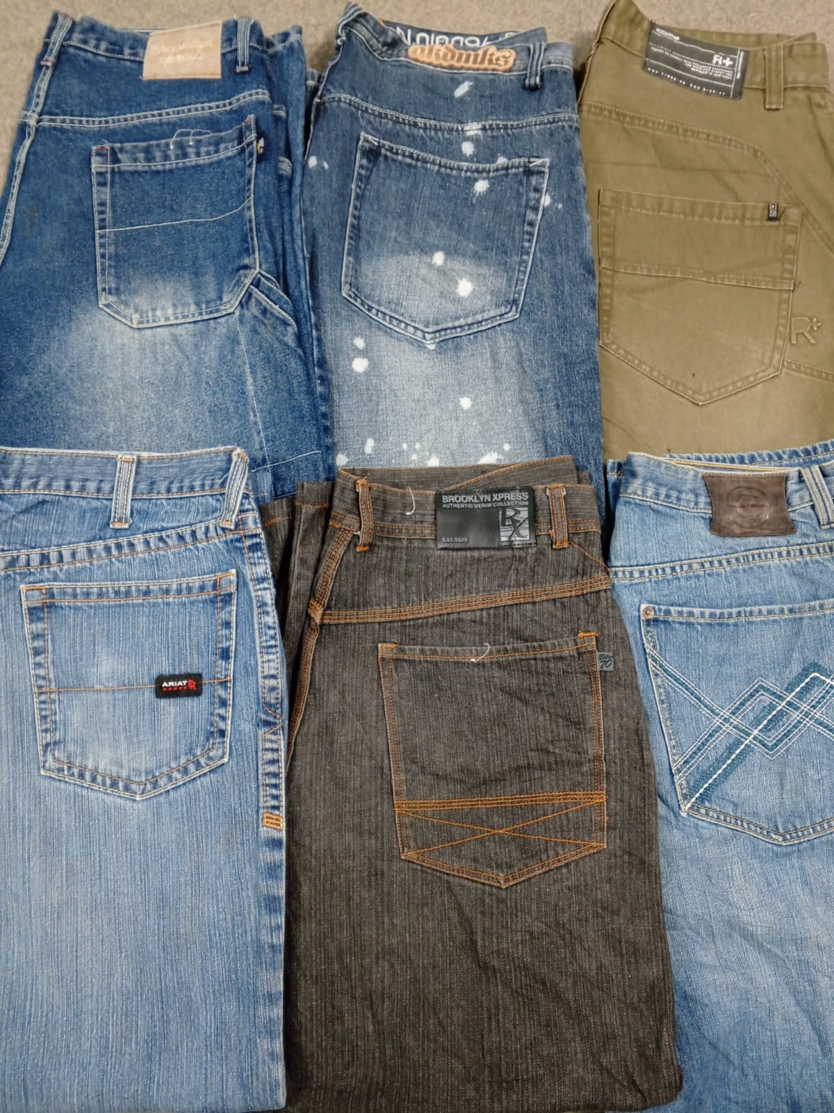 HD1313 Men Baggy Hiphop Jeans
