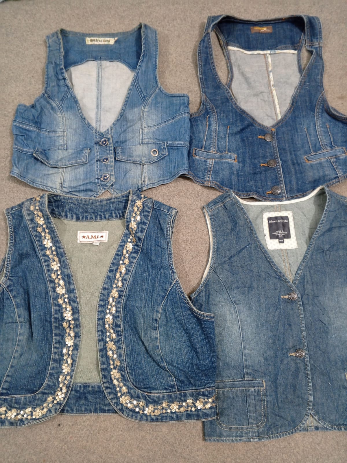 HD1312 Ladies Y2K Denim Vests