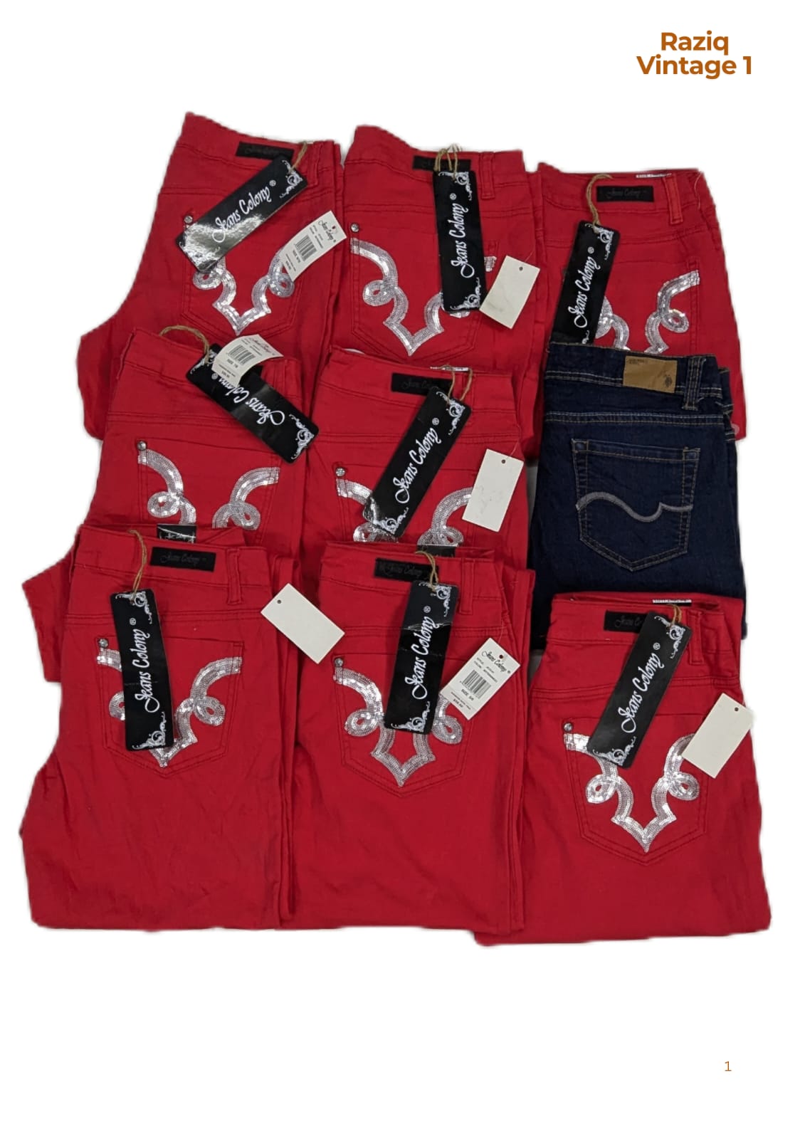 💥 RV1821 Women Straight Jeans