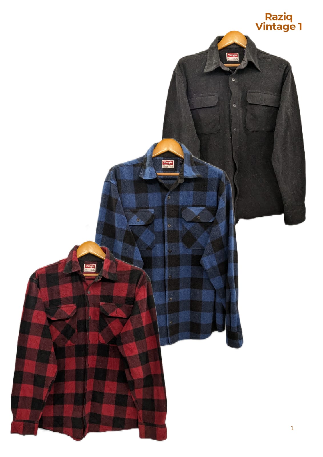 💥 RV1824 Wrangler Flannel Shirts
