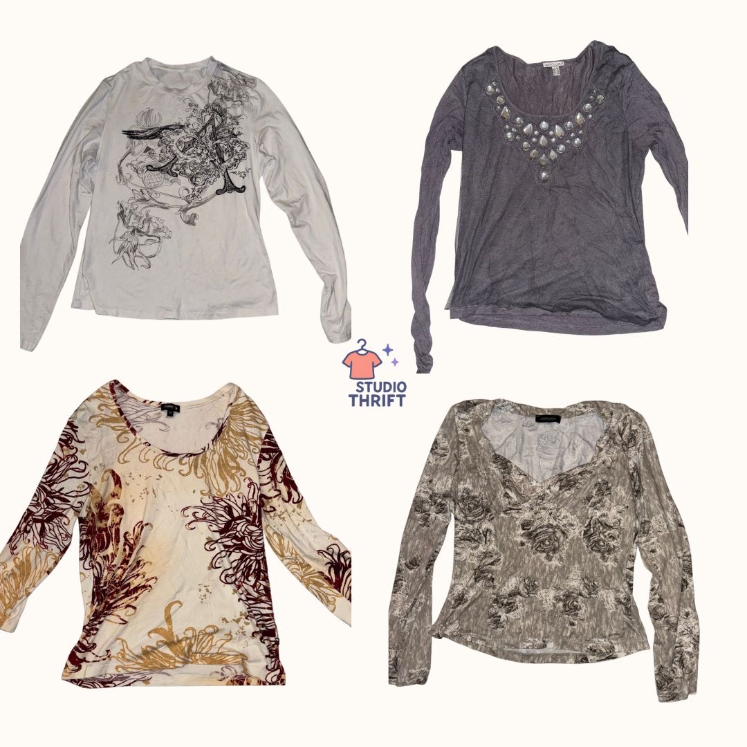 Soft Grunge Y2K Tops(FSO-006)