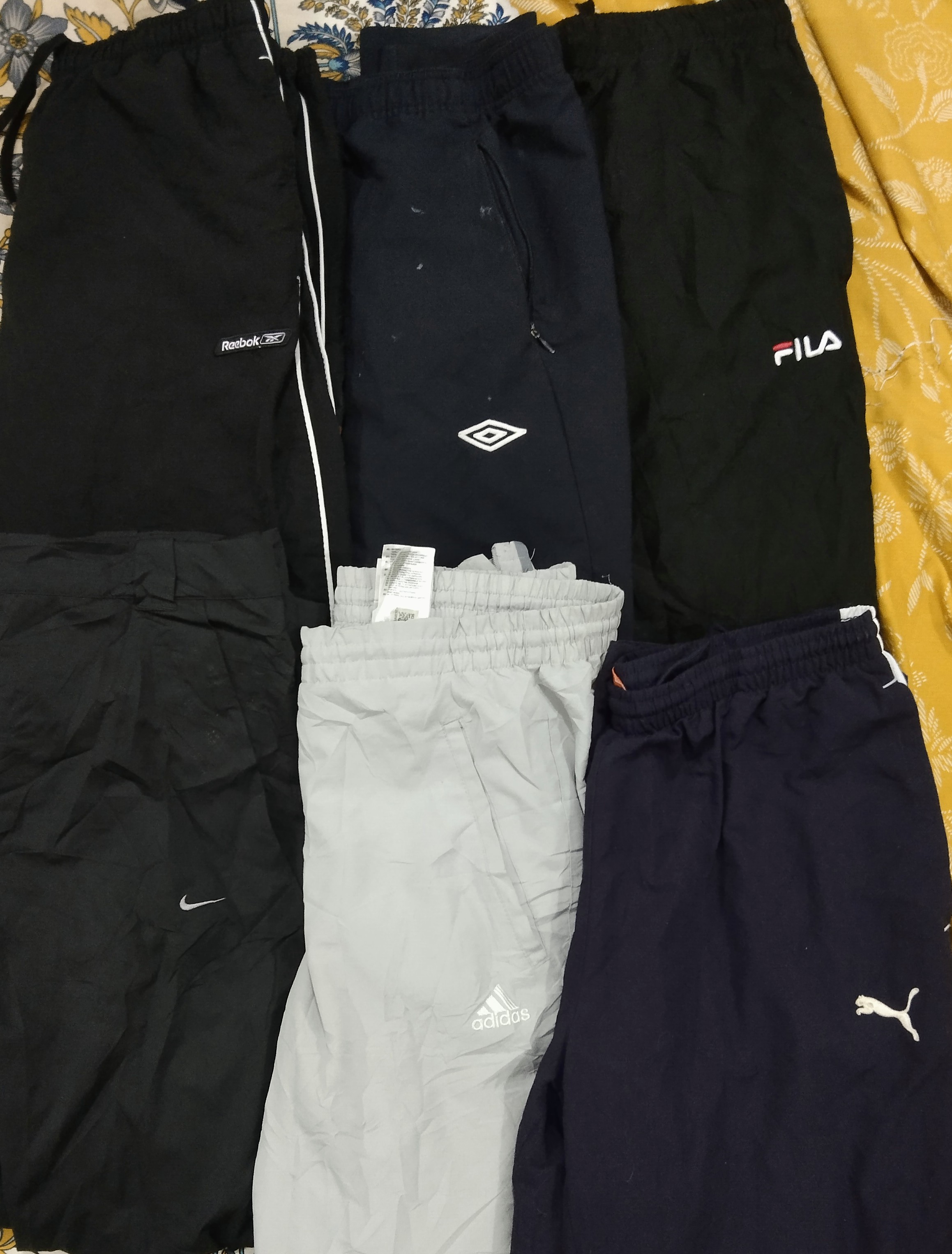 Mix branded track pants