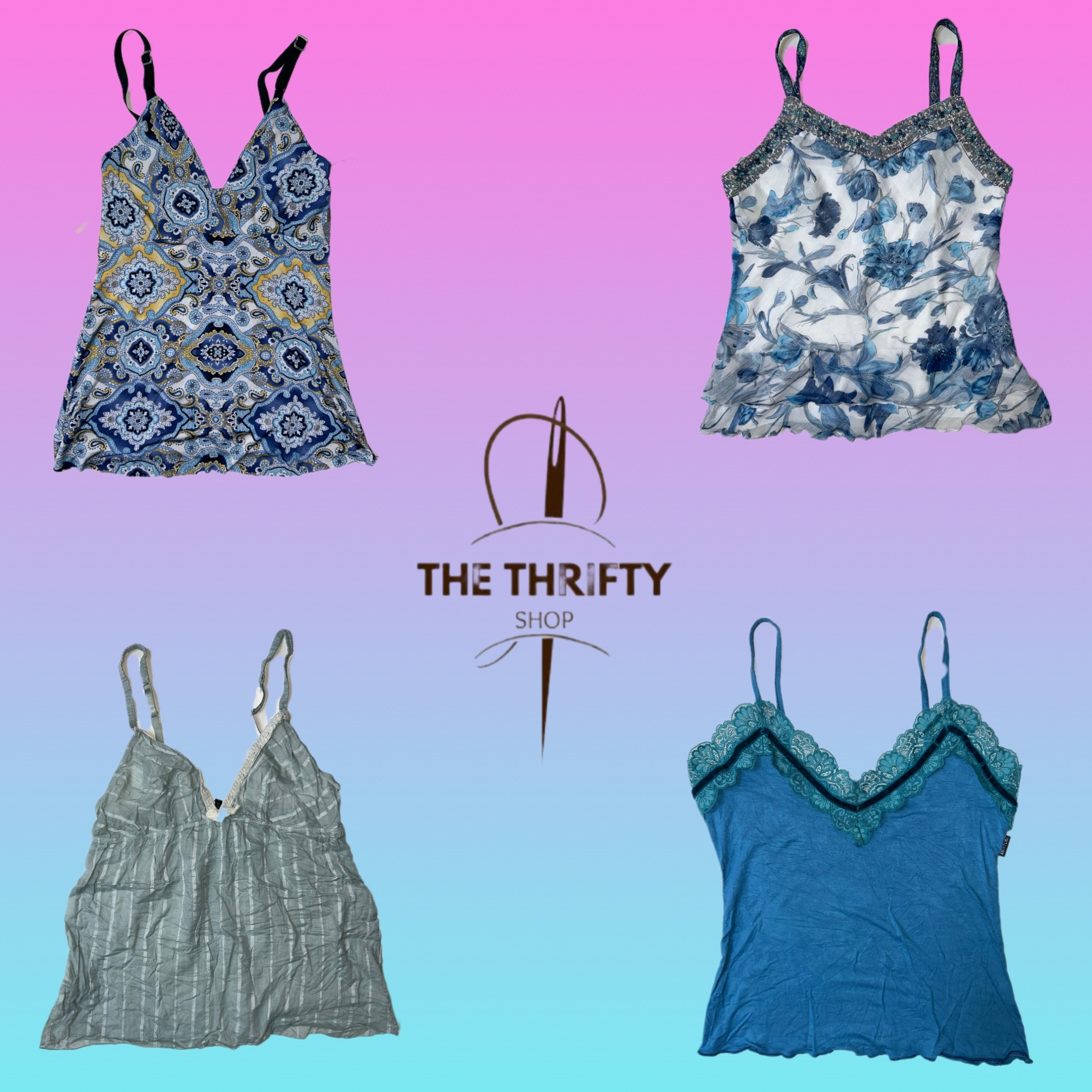 Printed & Lace Camisole (SU 316)