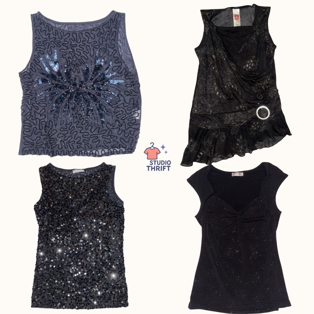 Black Cathedral Goth Y2K Tops(TTO-004)