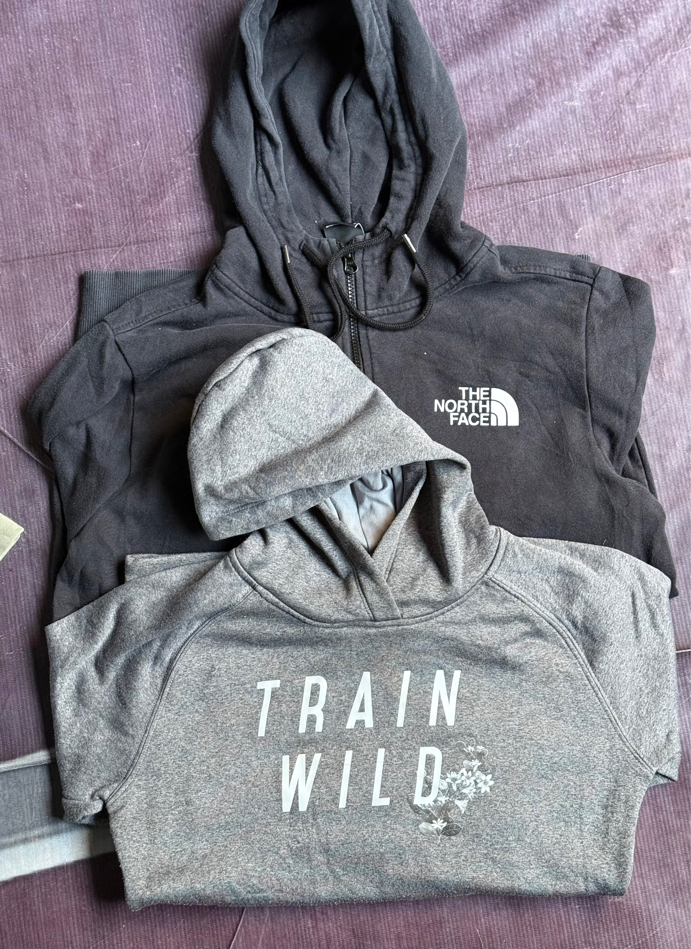 The north face sweetshirt and hoodie