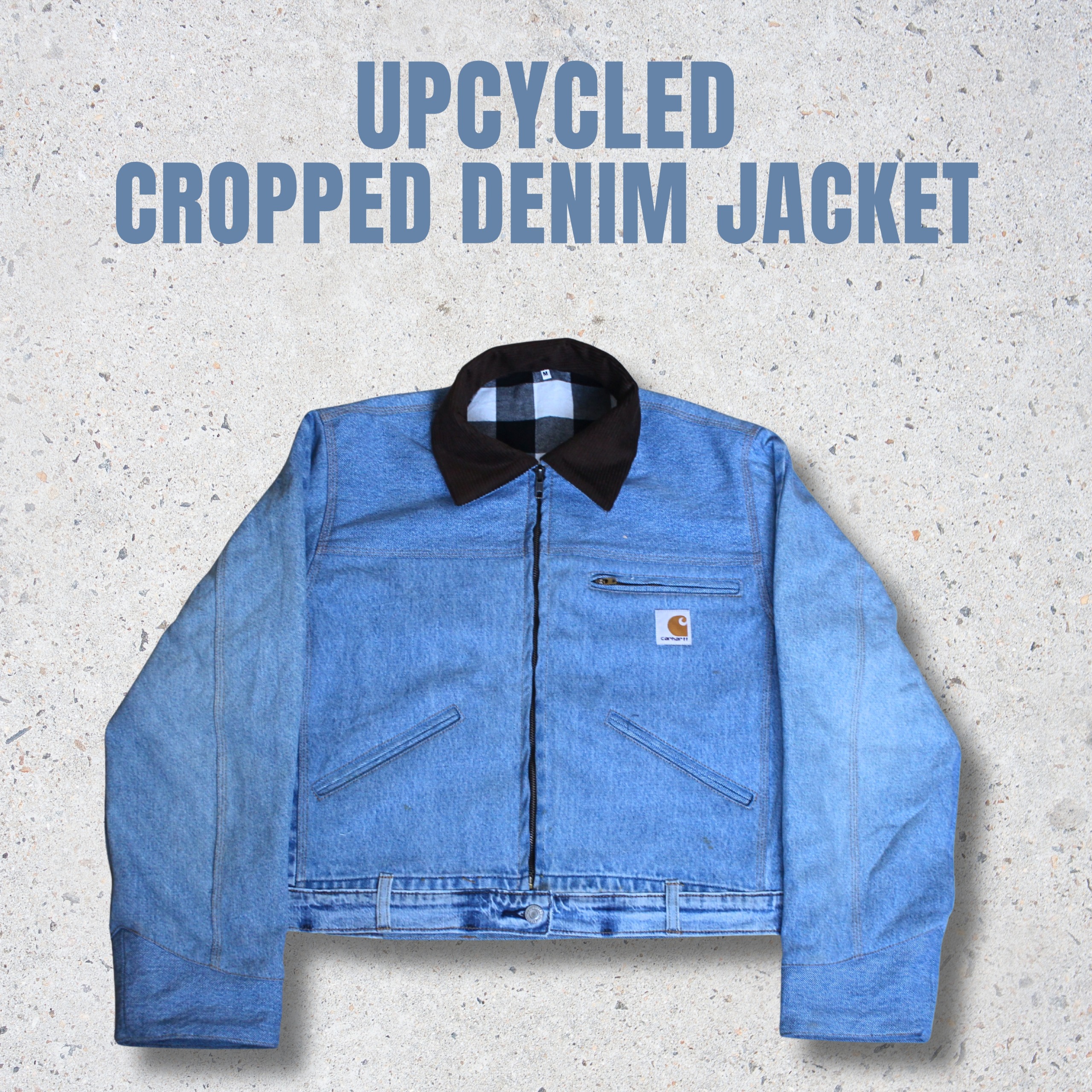 Upcycled Carhartt Denim Work-Wear Jacket